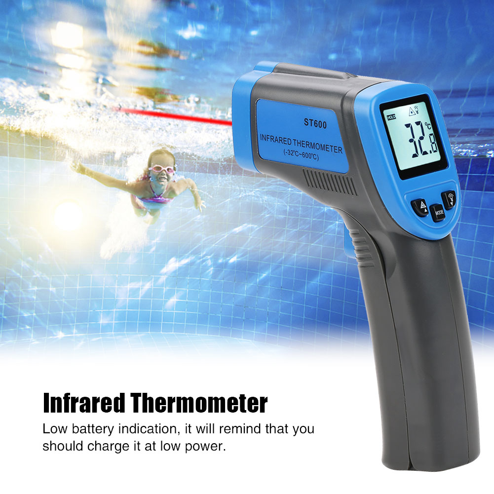 St600 Berührungsloses Digitales Infrarot-thermometer, Lcd-laser-temperaturmessgerät (-32 Bis 600°c)