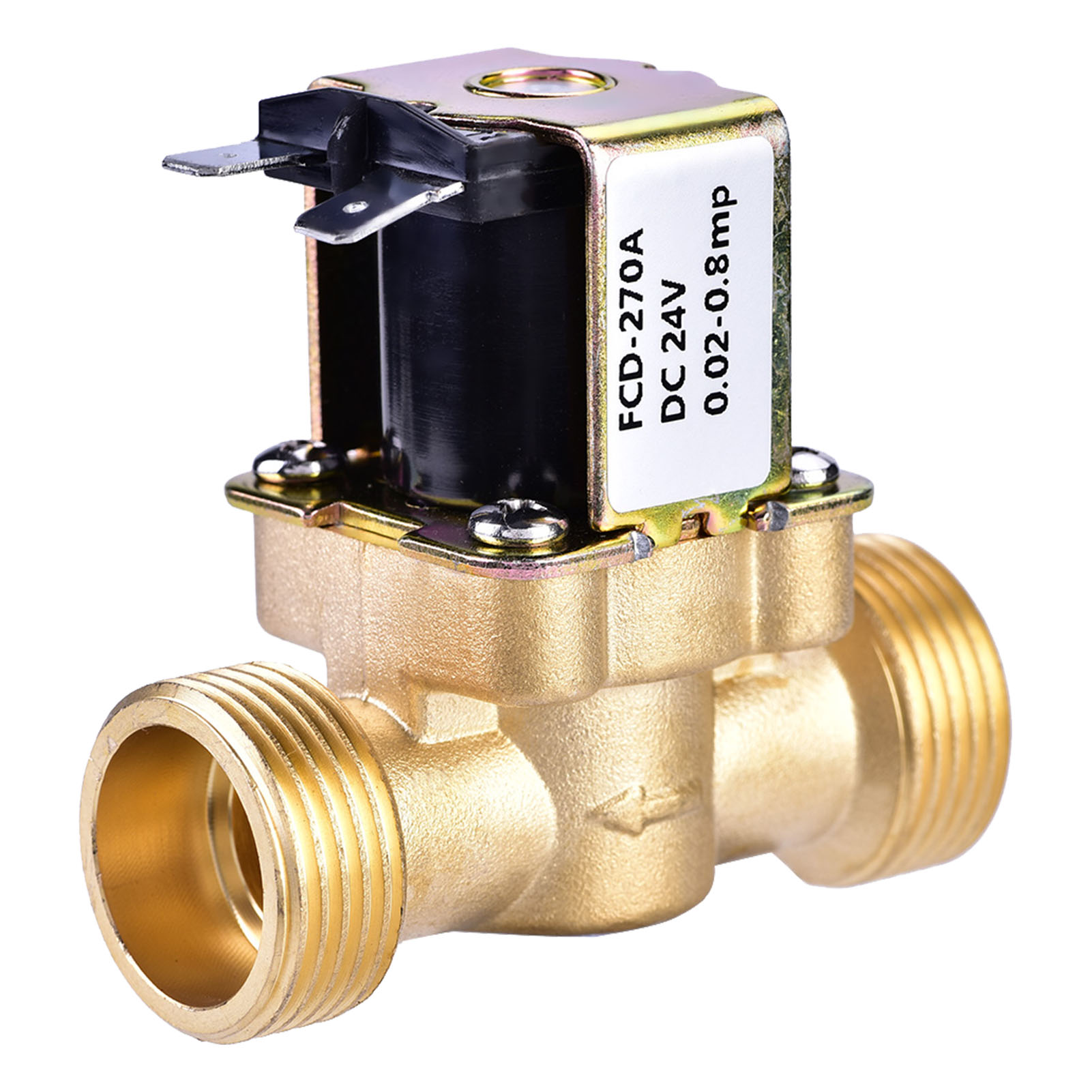 3/4" 24v Dc Normal Geschlossenes, Direktwirkendes Magnetventil Aus Messing Zur Wassersteuerung