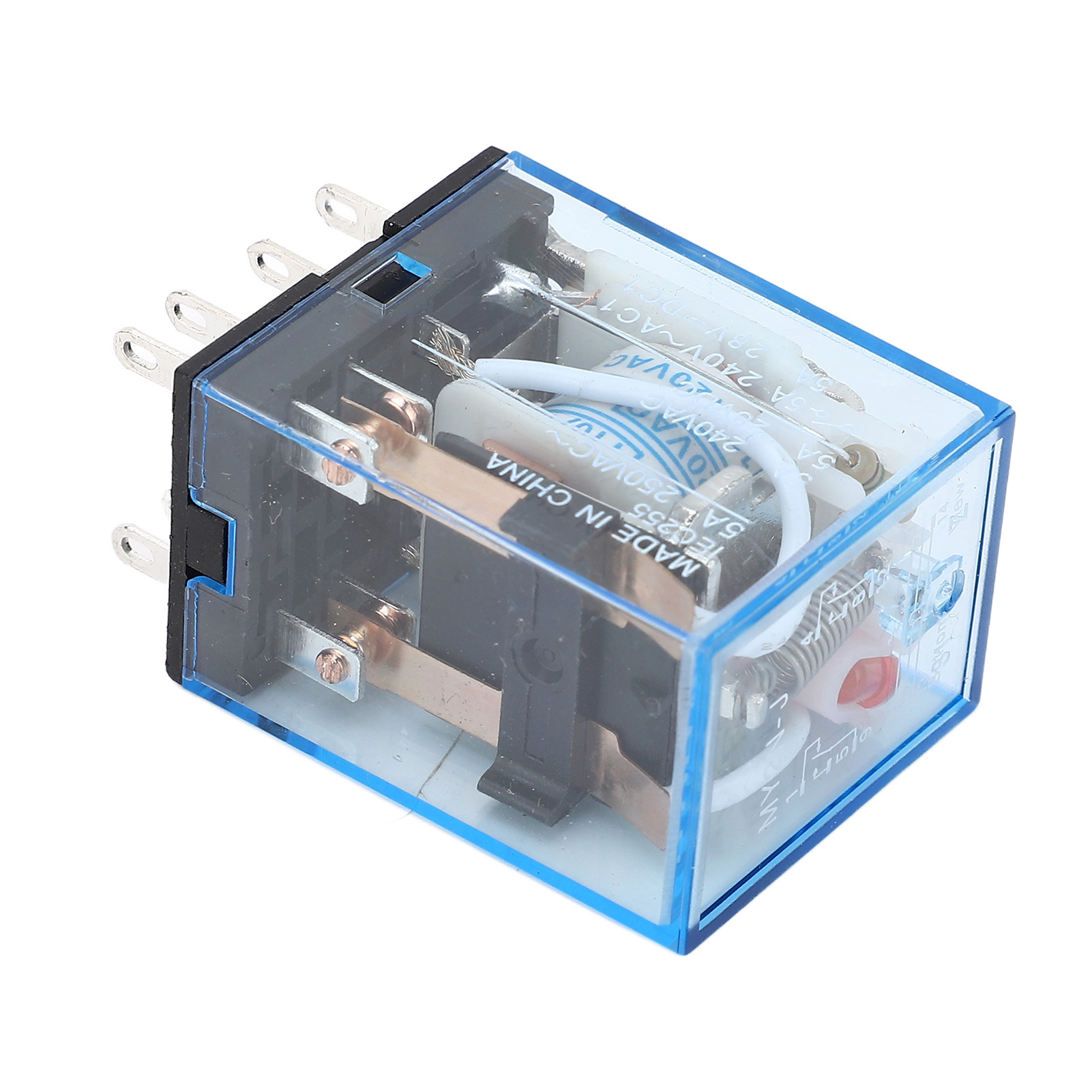 Miniatur-8-poliges Relais, 2 Schließer, 2 Öffner, 110 V Wechselstrom, 10er-packung, Für Industrielle Kommunikation Und Steuerung