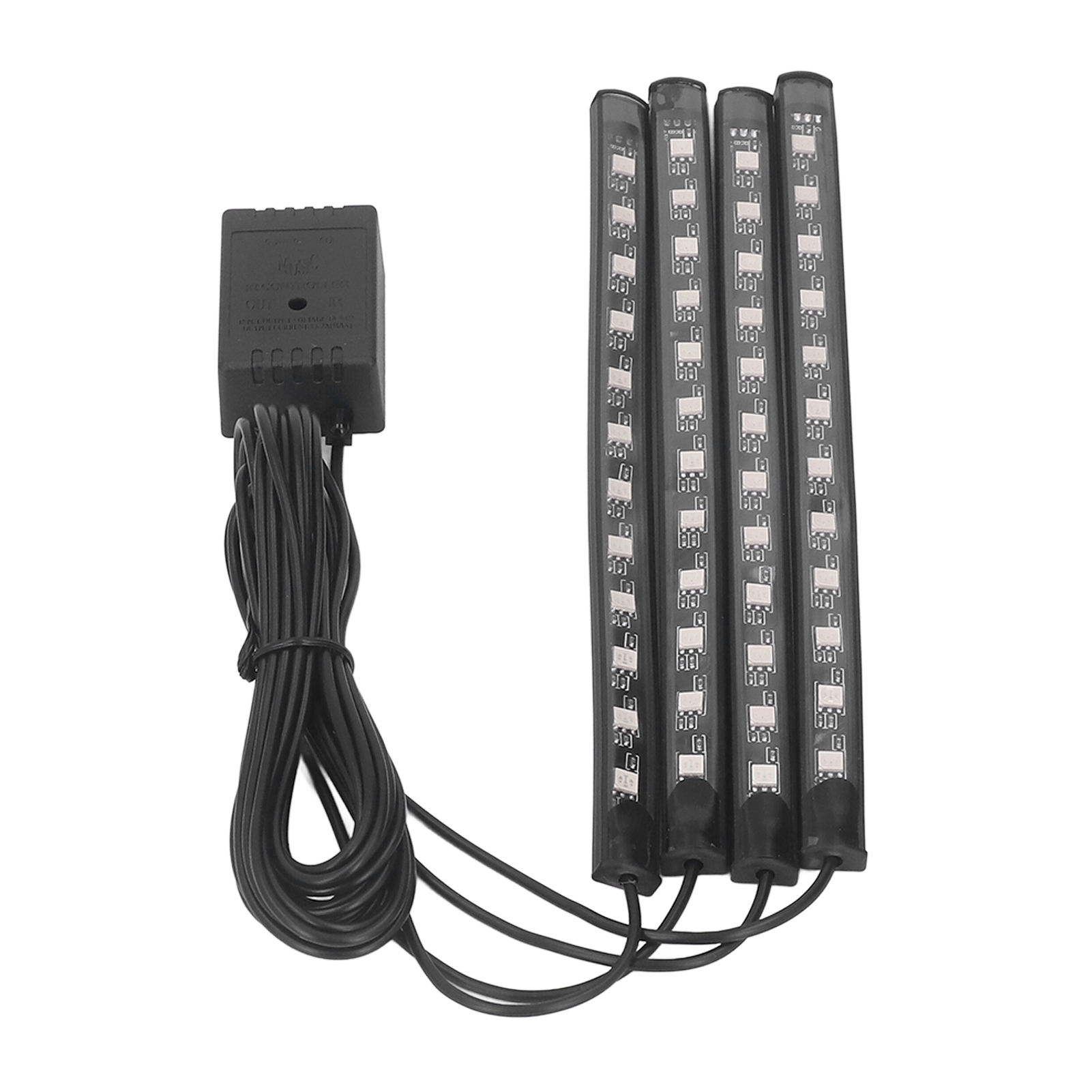48 Rgb-led-streifen, 8 Farben, Musikalische Partydekoration, Soundsteuerung, Dc 5–12 V