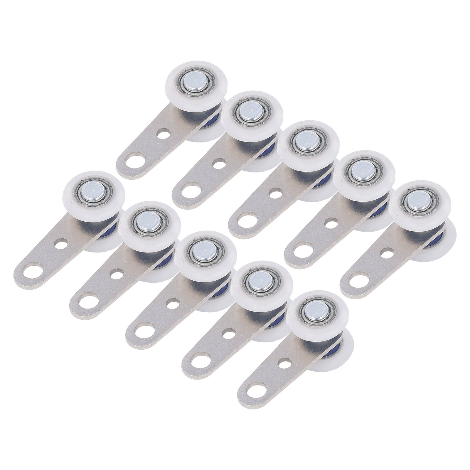 10-teiliges Set Aus Edelstahl-gleitrollen Mit Kugellager Und 2 Nylonrollen, 19 Mm Durchmesser, 44 Mm Länge, Für Schiebetüren