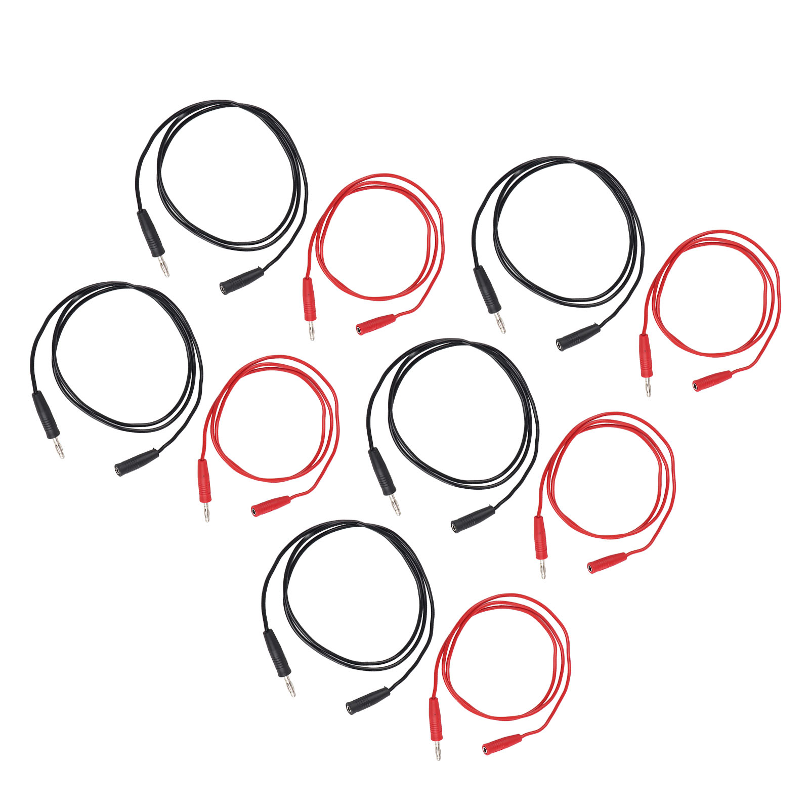 Packung Mit 5 Messleitungen (4 Mm Stecker/buchse), 0,75 Mm² Anschlussdraht, Elektronische Messleitung