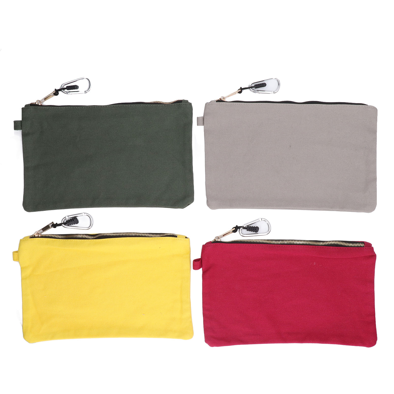 6-teiliges Werkzeugset Mit Reißverschluss, Robuste Canvas-tasche Mit Karabinerhaken, Multifunktionaler Organizer