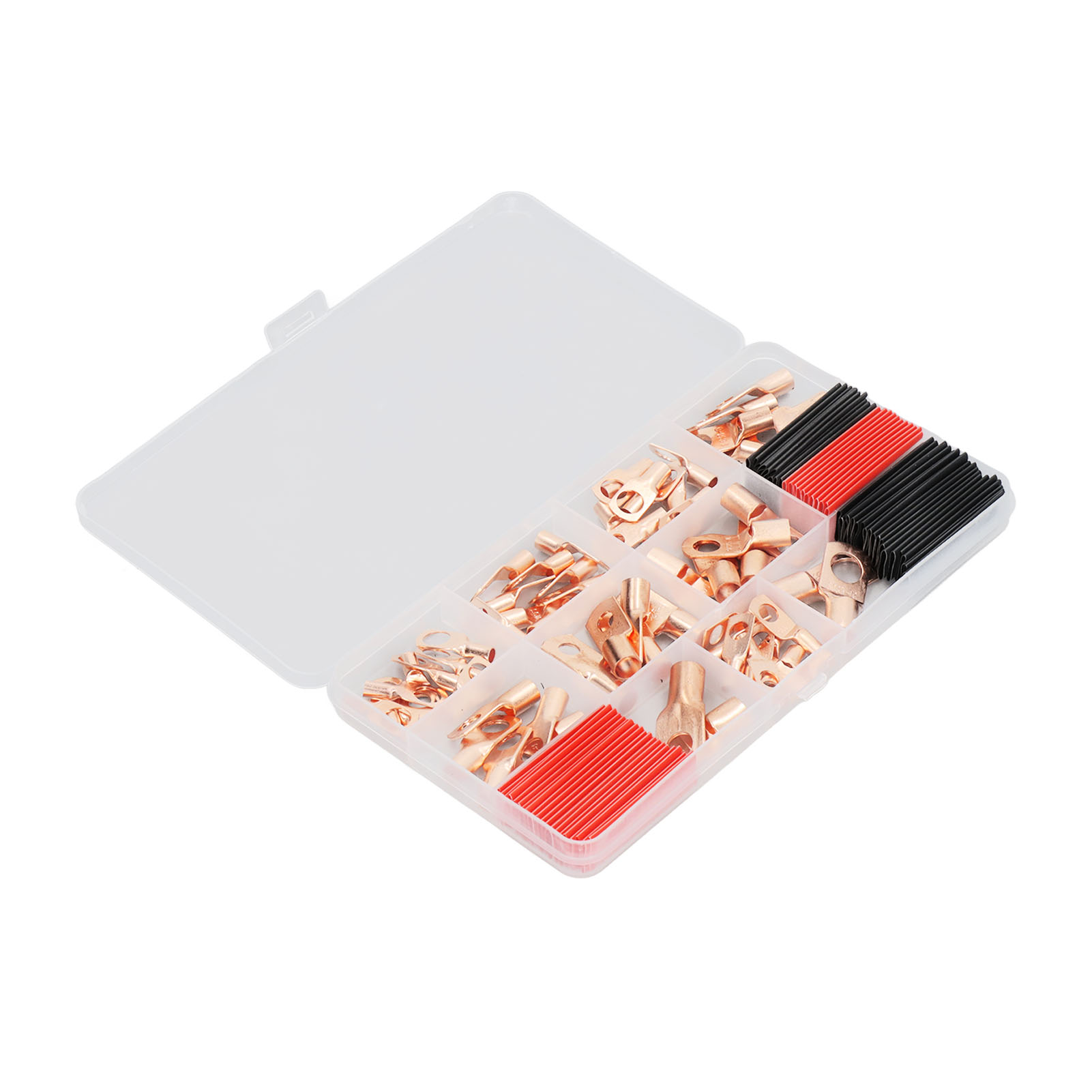 Packung Mit 120 Kupfer-crimpklemmen Mit Hochtemperaturbeständigem Schrumpfschlauch, Ringverbinder-set, Sortiment An Elektrischen Klemmen