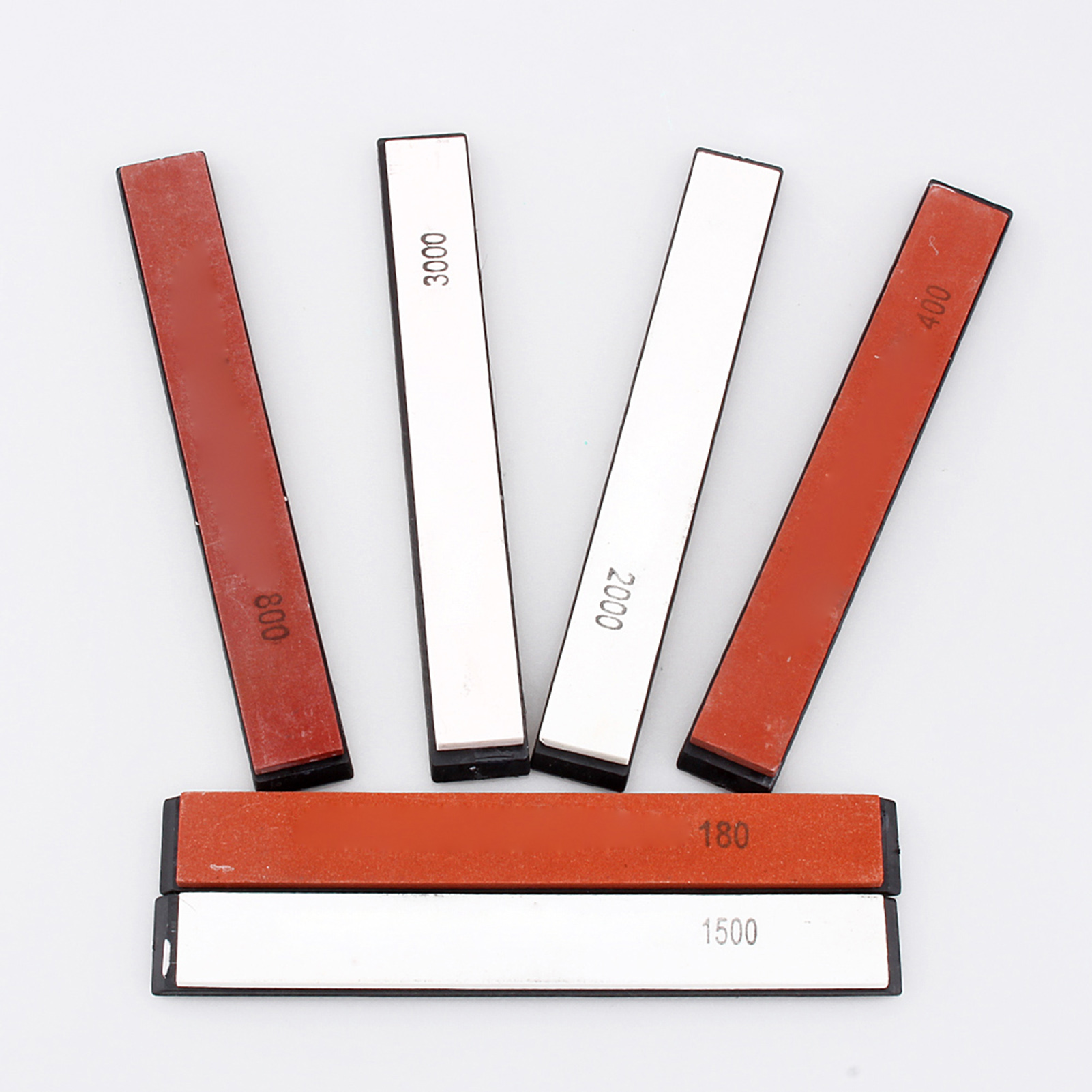 Set Mit 6 Schleifsteinen, Körnung 180, 400, 800, 1500, 2000, 3000 Für Küchenmesser