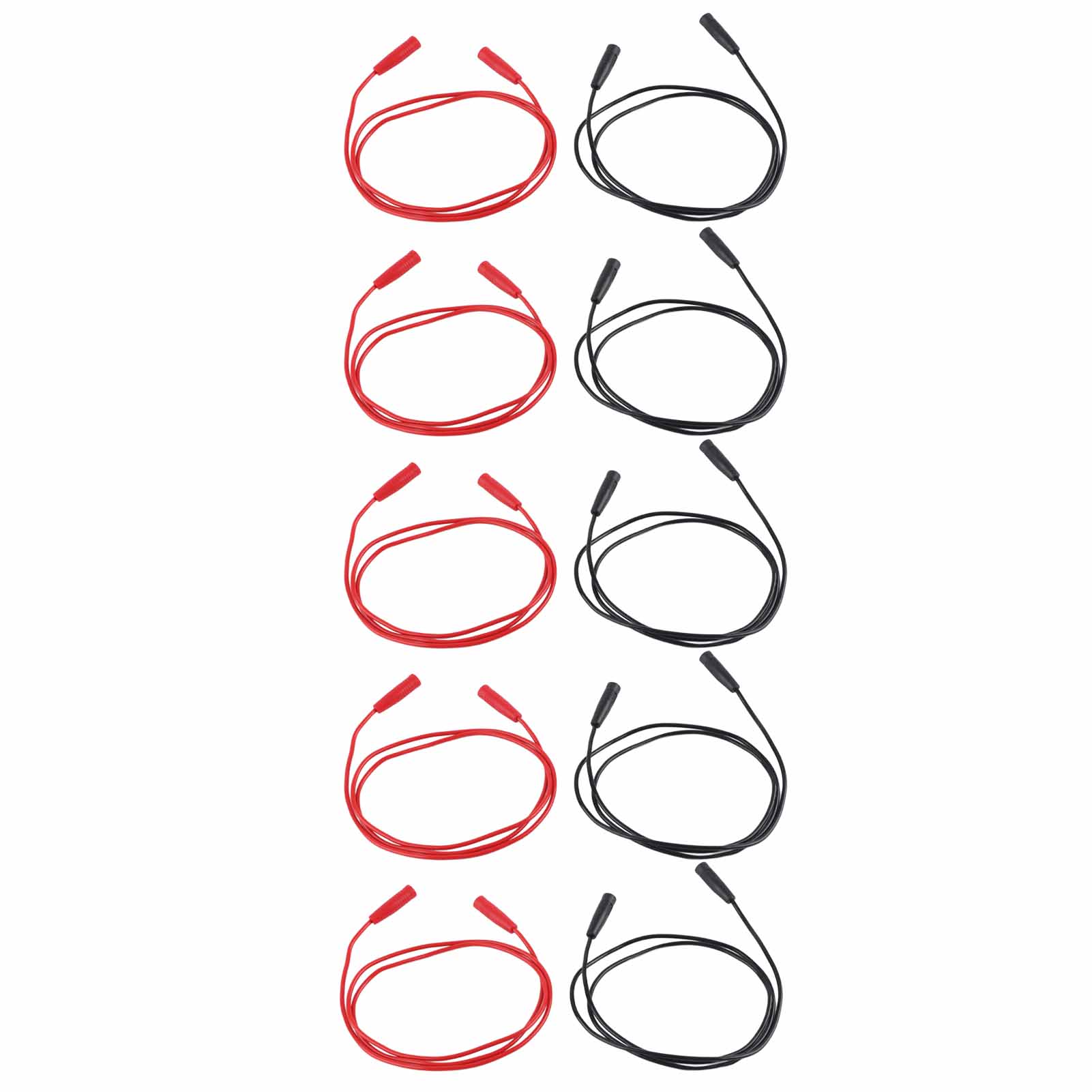 Packung Mit 5 Bananenstecker-messleitungen (buchse-buchse), 2 Mm X 0,44 Mm², 1000 V, 15 A