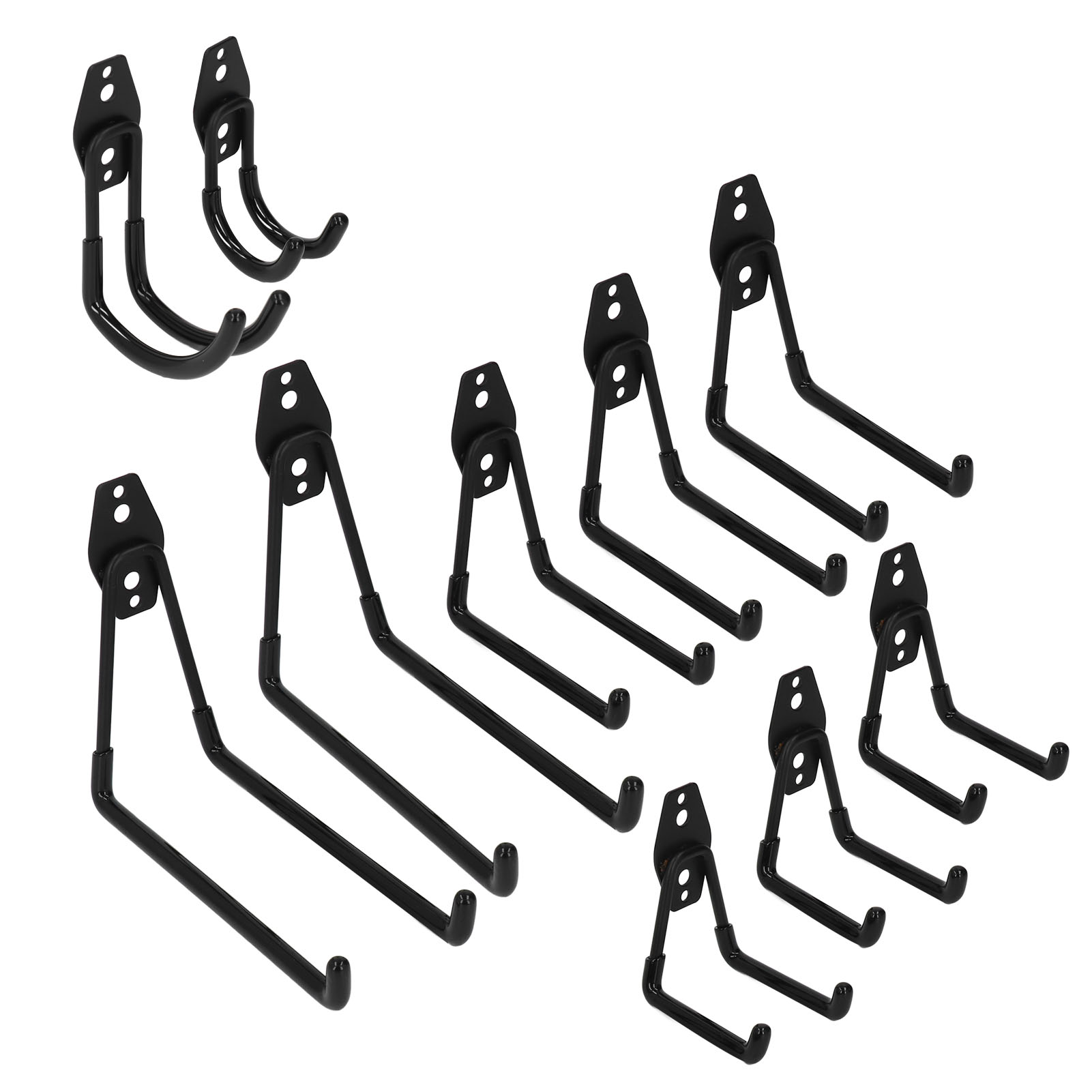 Set Mit 10 Garagenhaken, Fahrradständer, Wandhalterung, Werkzeugaufbewahrungsset Für Garten Und Decke