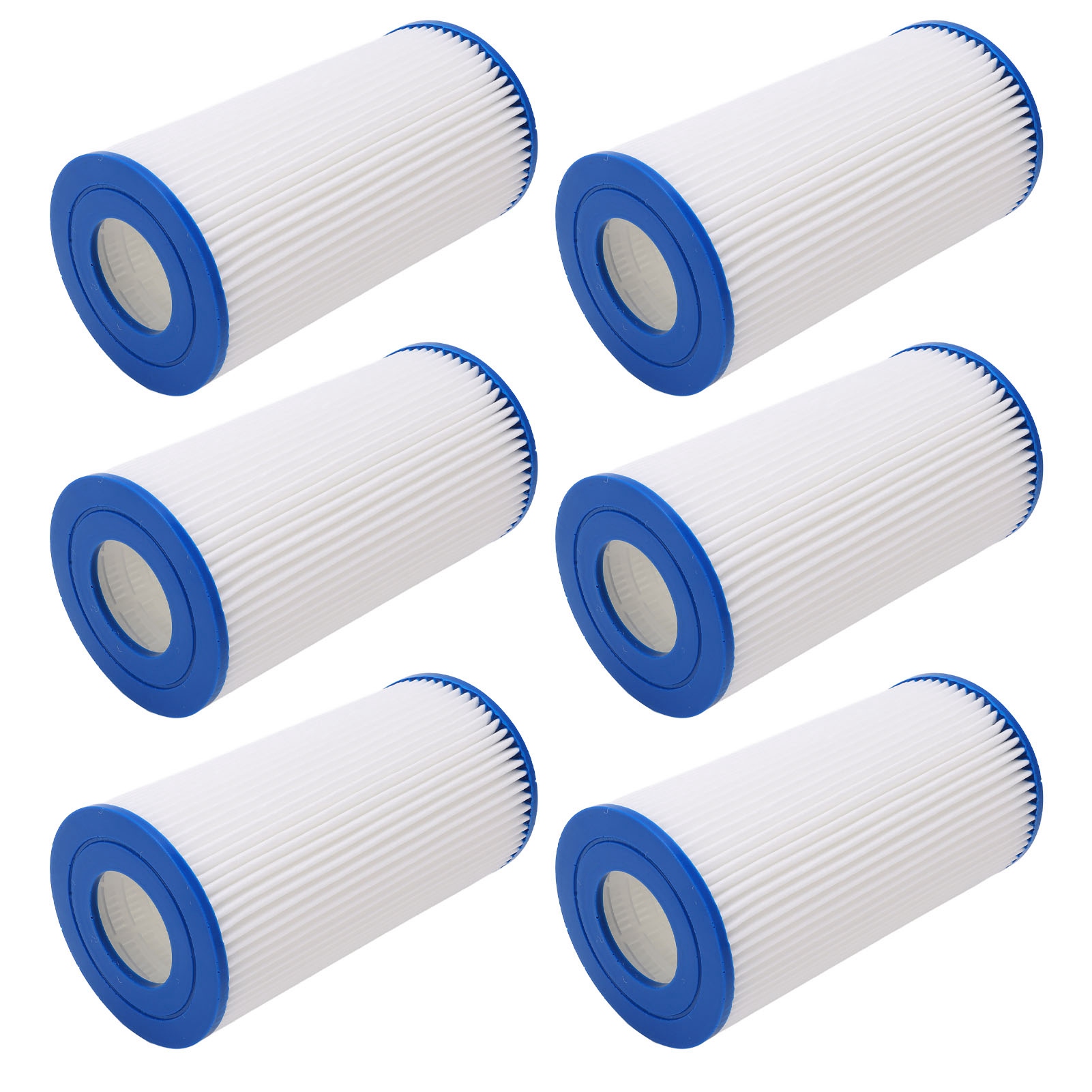 6-teilige Poolfilterkartusche, Vliesstoff Aus Polyurethan, Einfache Reinigung Für Poolfilter
