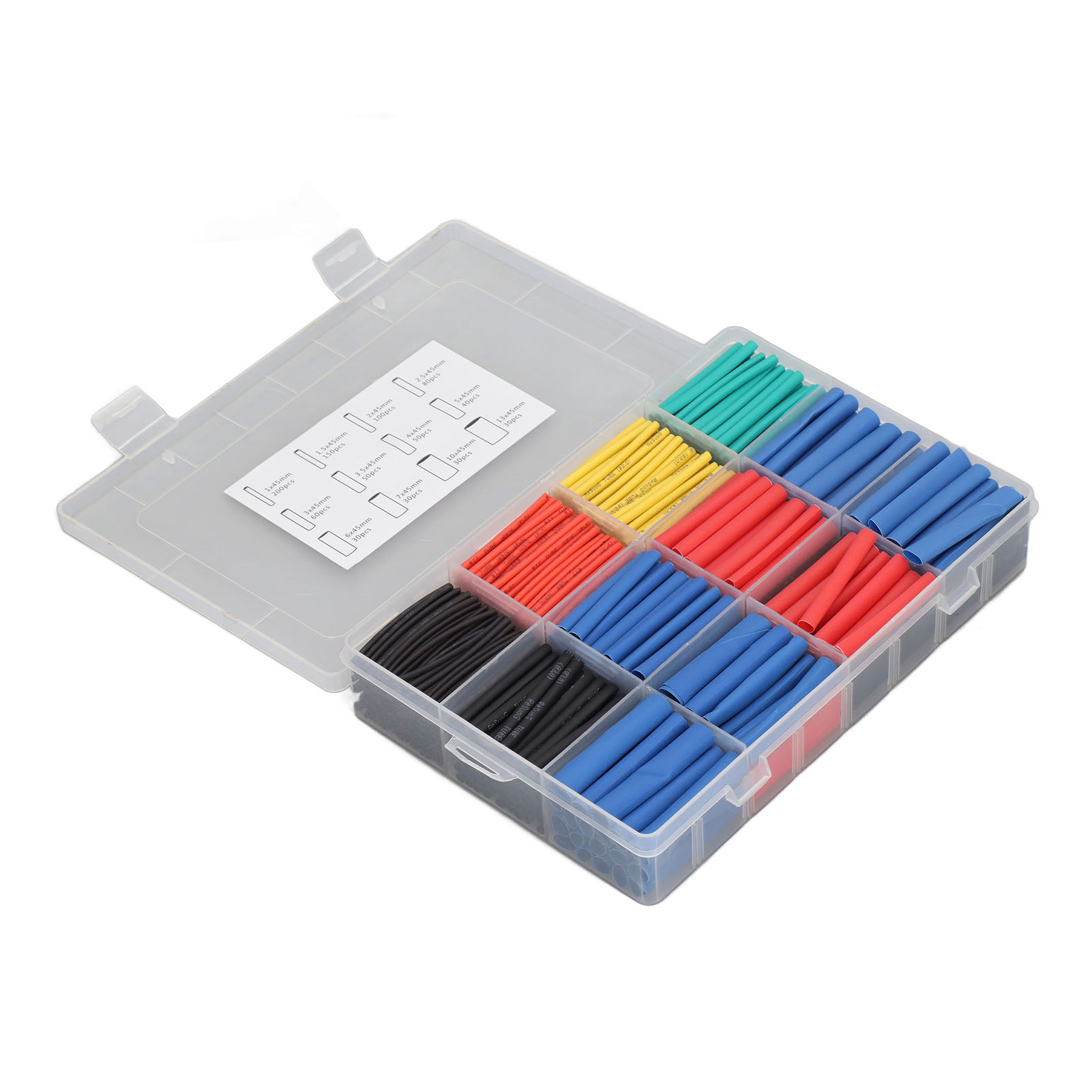 Packung Mit 850 Flexiblen Und Flammhemmenden 2:1-schrumpfschlauchsets