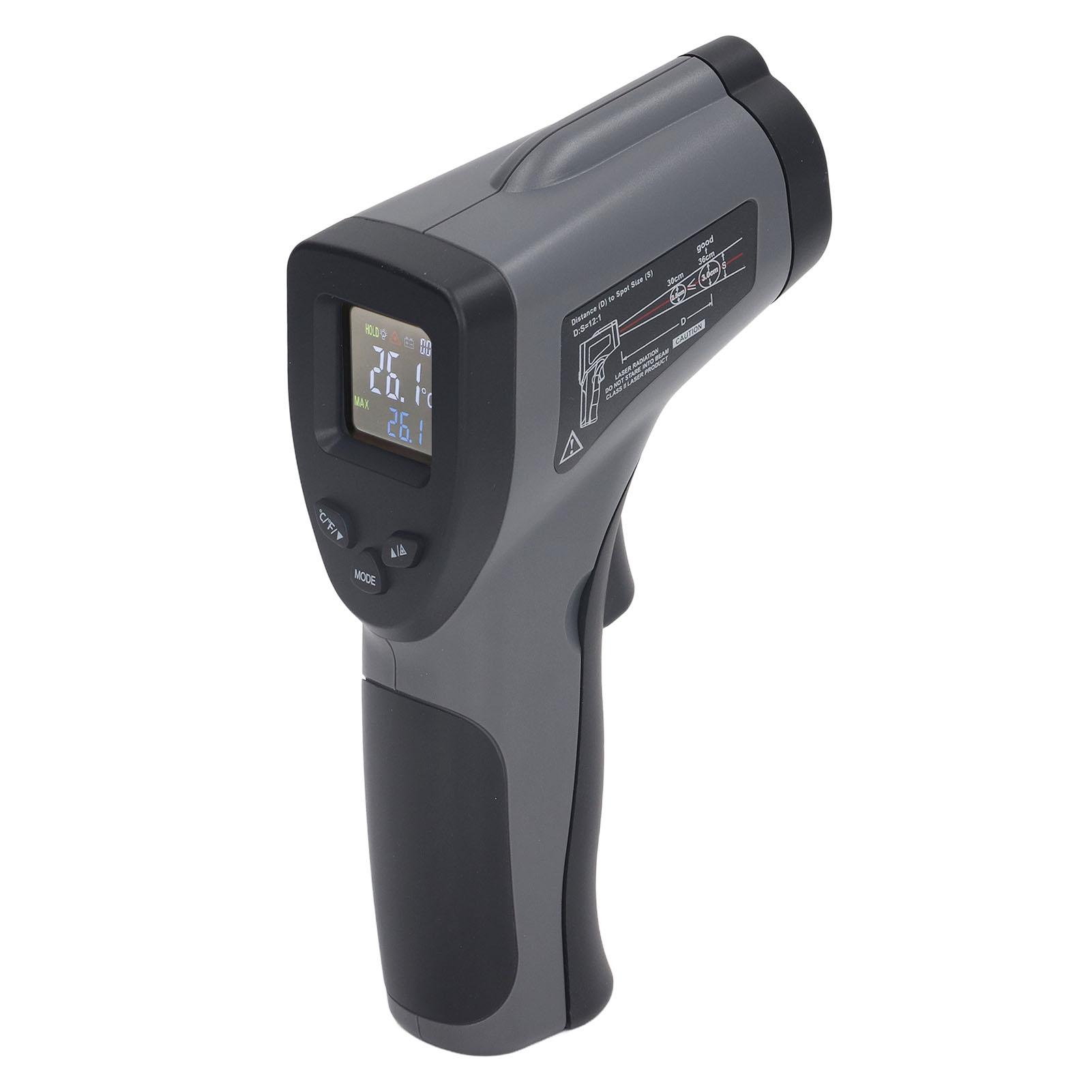 Digitales Lcd-thermometer Mit Hellem Farbhintergrund, Multifunktionales Tragbares Thermometer Mit Hellem Display