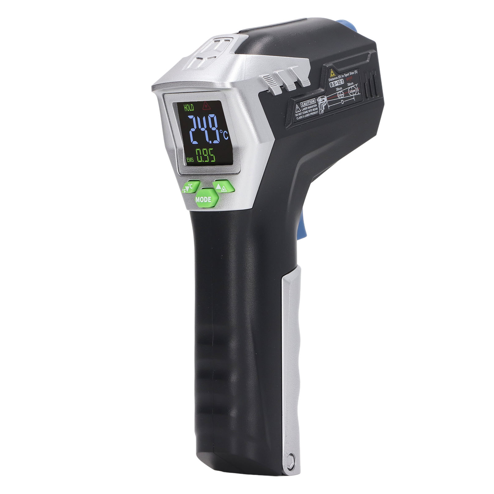 Infrarot-thermometer Mit Hintergrundbeleuchtetem Lcd-bildschirm, Automatischer Abschaltung, Batteriestandsanzeige, Industrielles Temperaturmessgerät