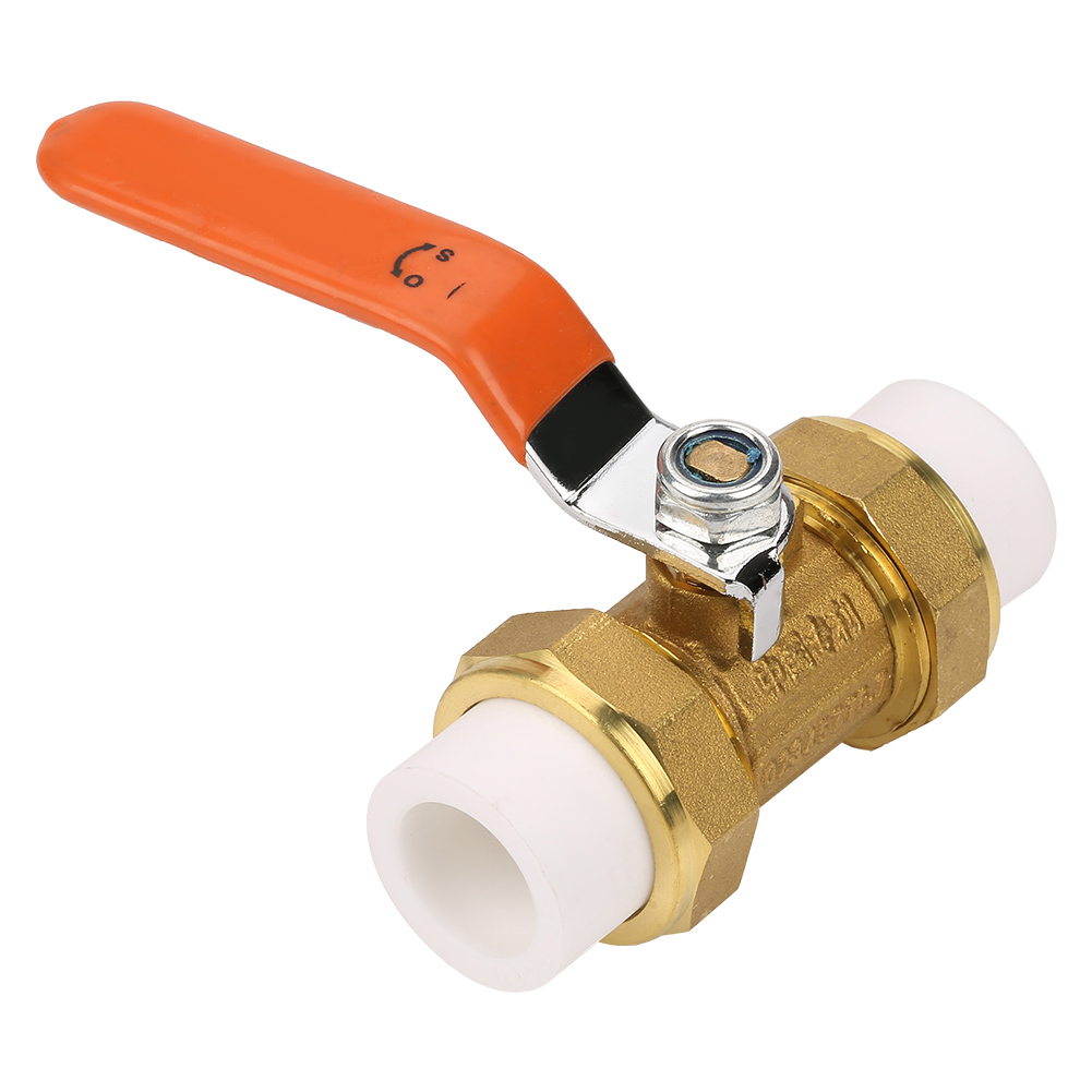 Messingkugelhahn Mit Doppelten Ppr-schweißanschlüssen, 3/4" Bsp Dn20