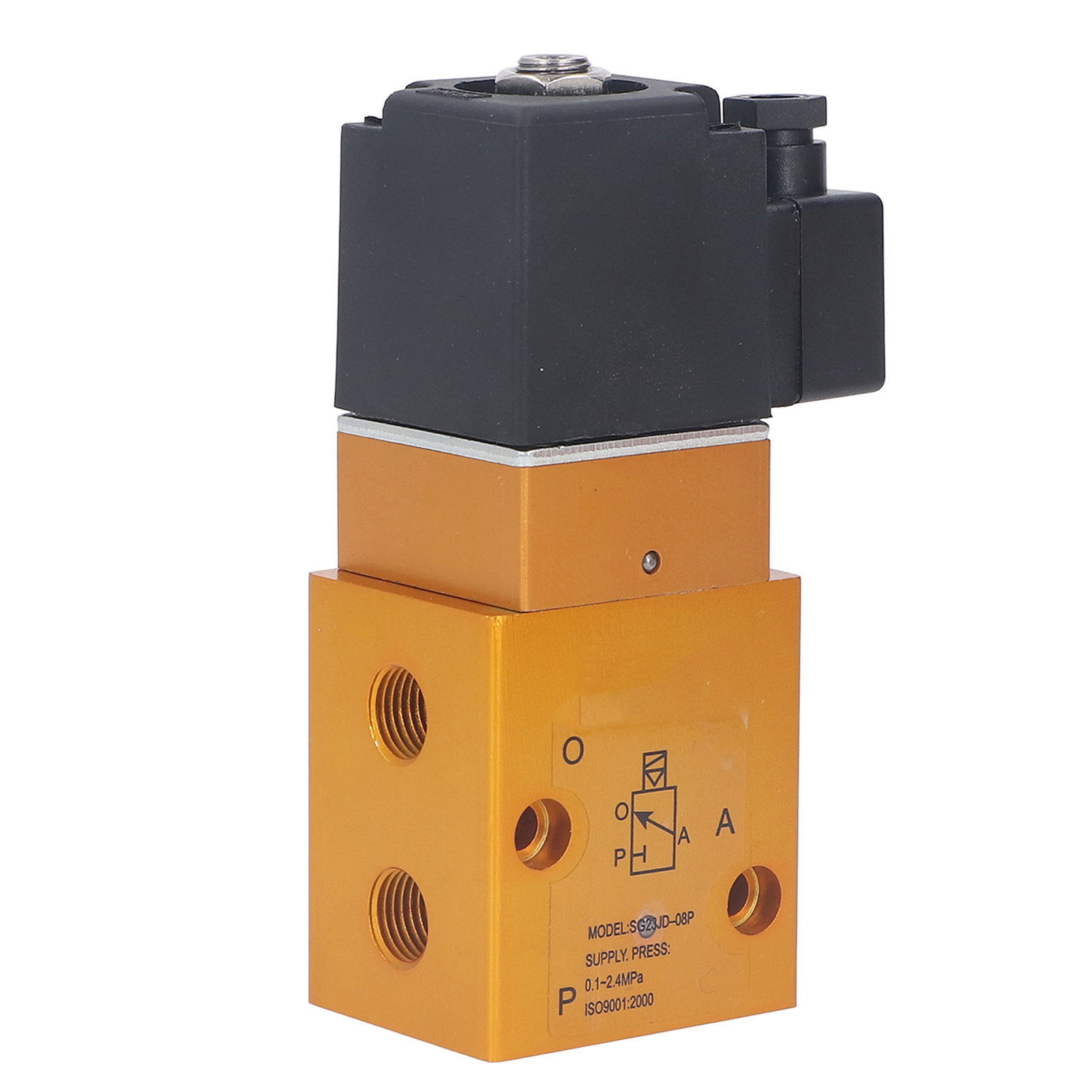 Magnetventil Mit Innenführung G1/4 Zoll, 2 Positionen, 3 Wege, Hochdruck, Reversibel, 24 V Dc