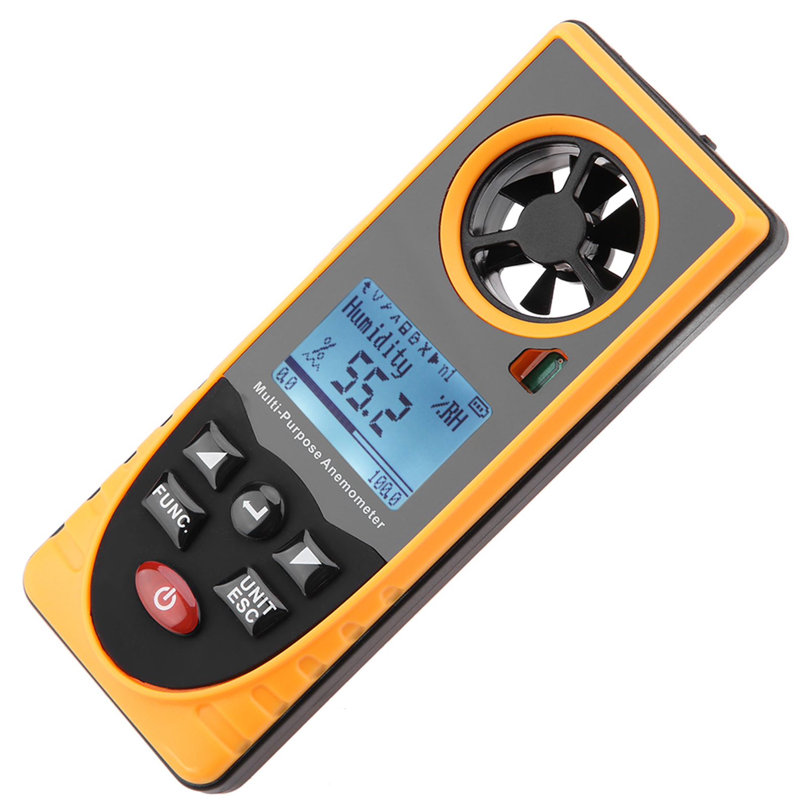 Gm8910 Lcd-digitalanemometer Mit Multifunktionsanzeige, Misst Windgeschwindigkeit Und Luftstrom
