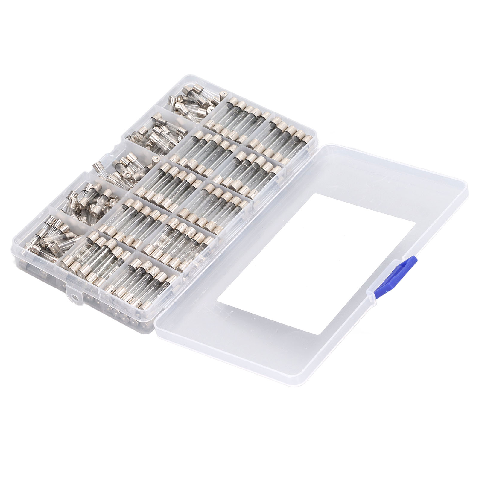 Packung Mit 250 Glassicherungen, 1 A Bis 20 A, 5 X 20 Mm Und 6 X 30 Mm, Schnellverschluss, Ersatzset