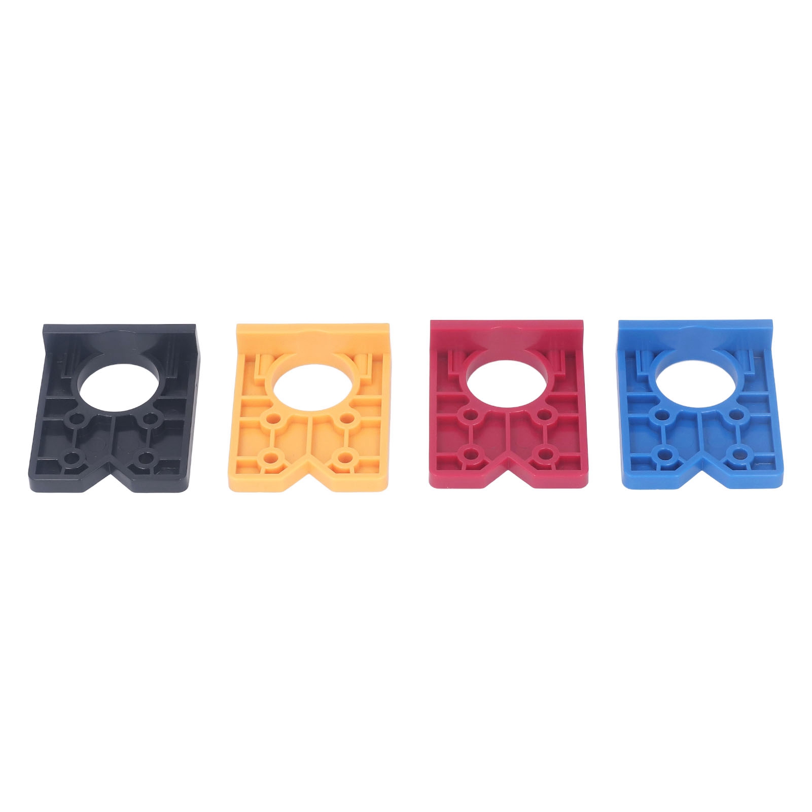 35-mm-scharnierschablonen-set (blau, Rot, Gelb, Schwarz) – Bohrschablone Für Holzbearbeitung, Tür- Und Schrankbohrer