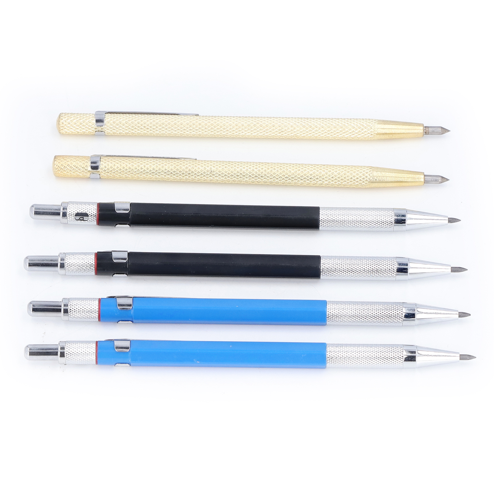 Set Aus Kunststoff-zimmermannsbleistift Mit Wolframkarbidspitze Und Glasanreißnadel