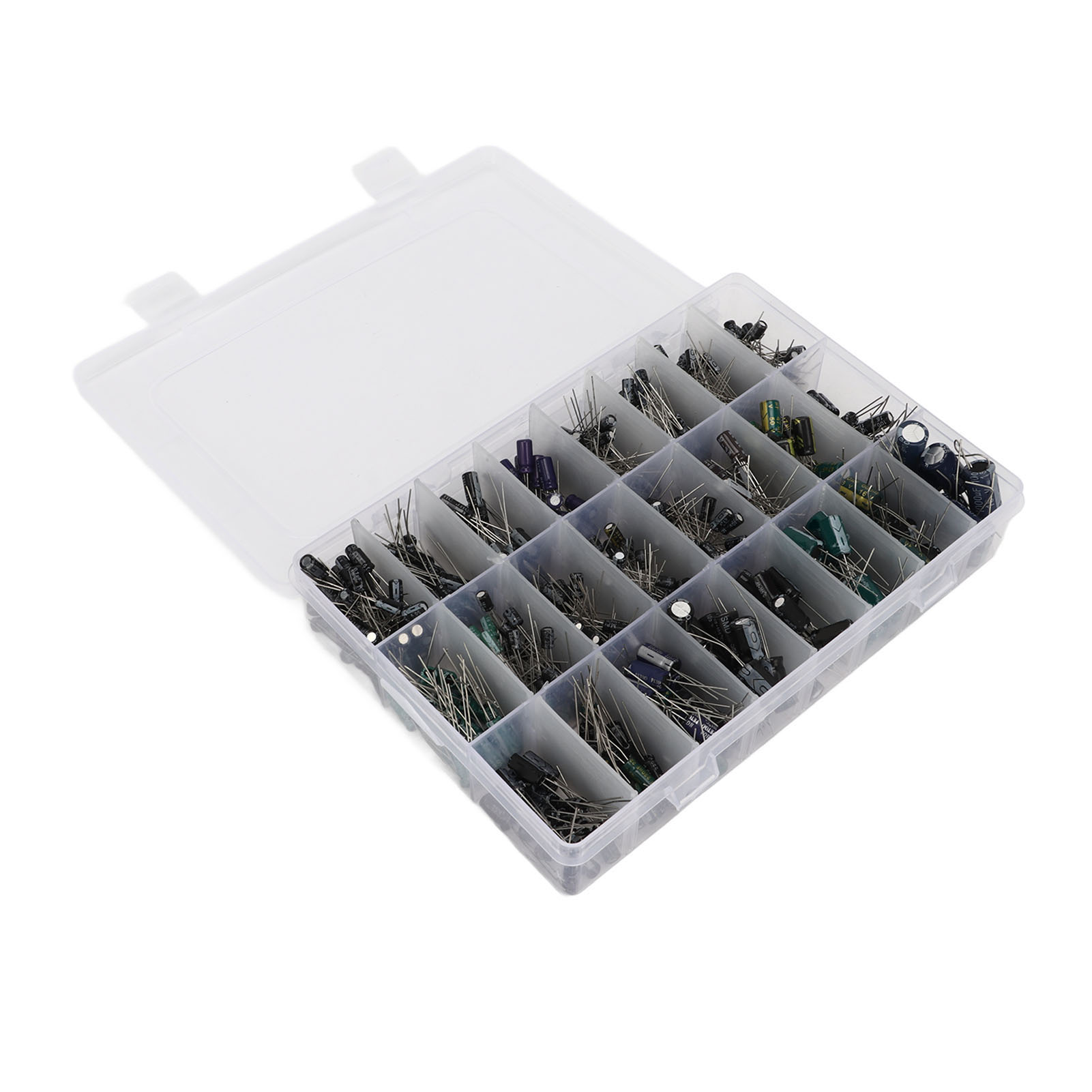 630-teiliges Set Mit 24 Verschiedenen Aluminium-elektrolytkondensatoren, Sortiment Von 0,1 Μf Bis 1000 Μf