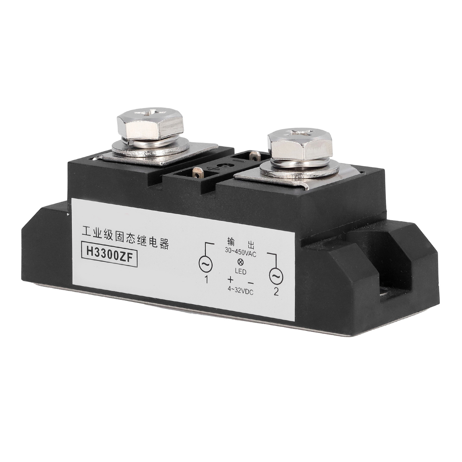 Industrielles Halbleiterrelais 4–32 Vdc Bis 30–450 Vac, Ssr-profiqualität, Aluminium-grundplatte, Verstärkte Dc-steuerung