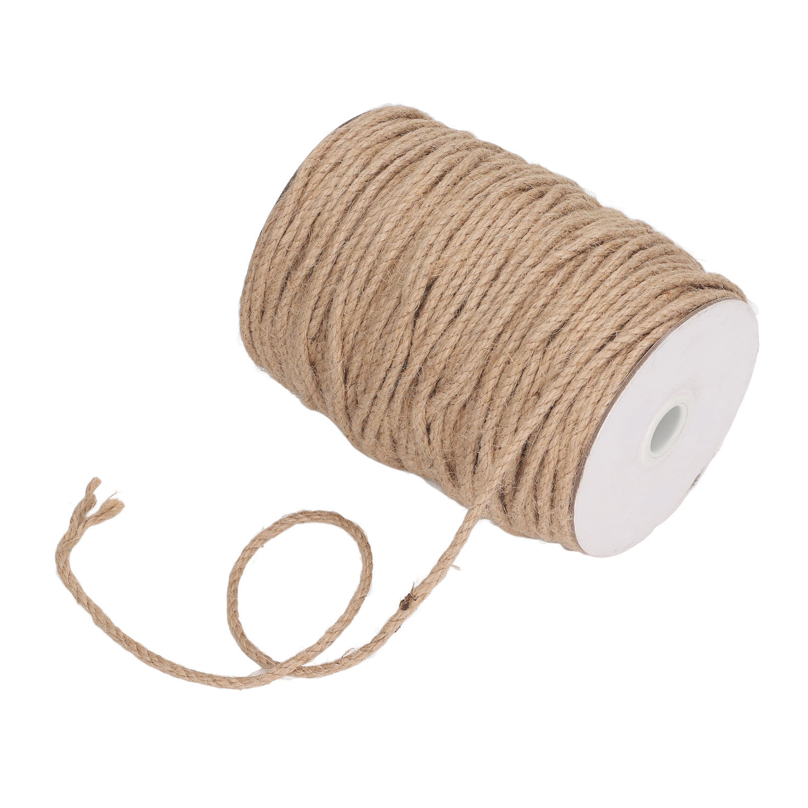 Natürliches Hanf-jute-seil, 3-strängig, 4 Mm Dick, 100 M Lang, Für Bastelarbeiten, Gartenarbeit, Dekoration Und Heimwerkerprojekte