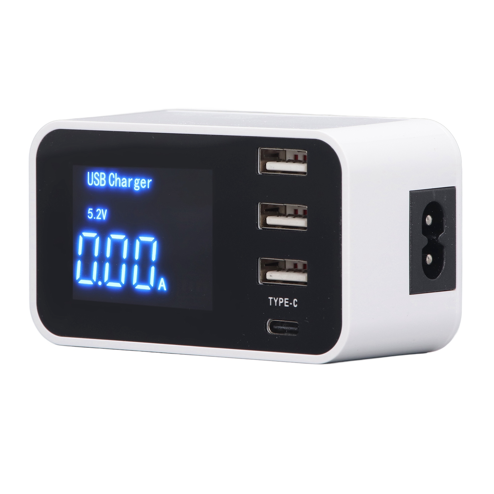 3-port-usb-typ-c-ladegerät Mit Led-anzeige, 2,4 A, 100–240 V Wechselstrom, Eu-stecker