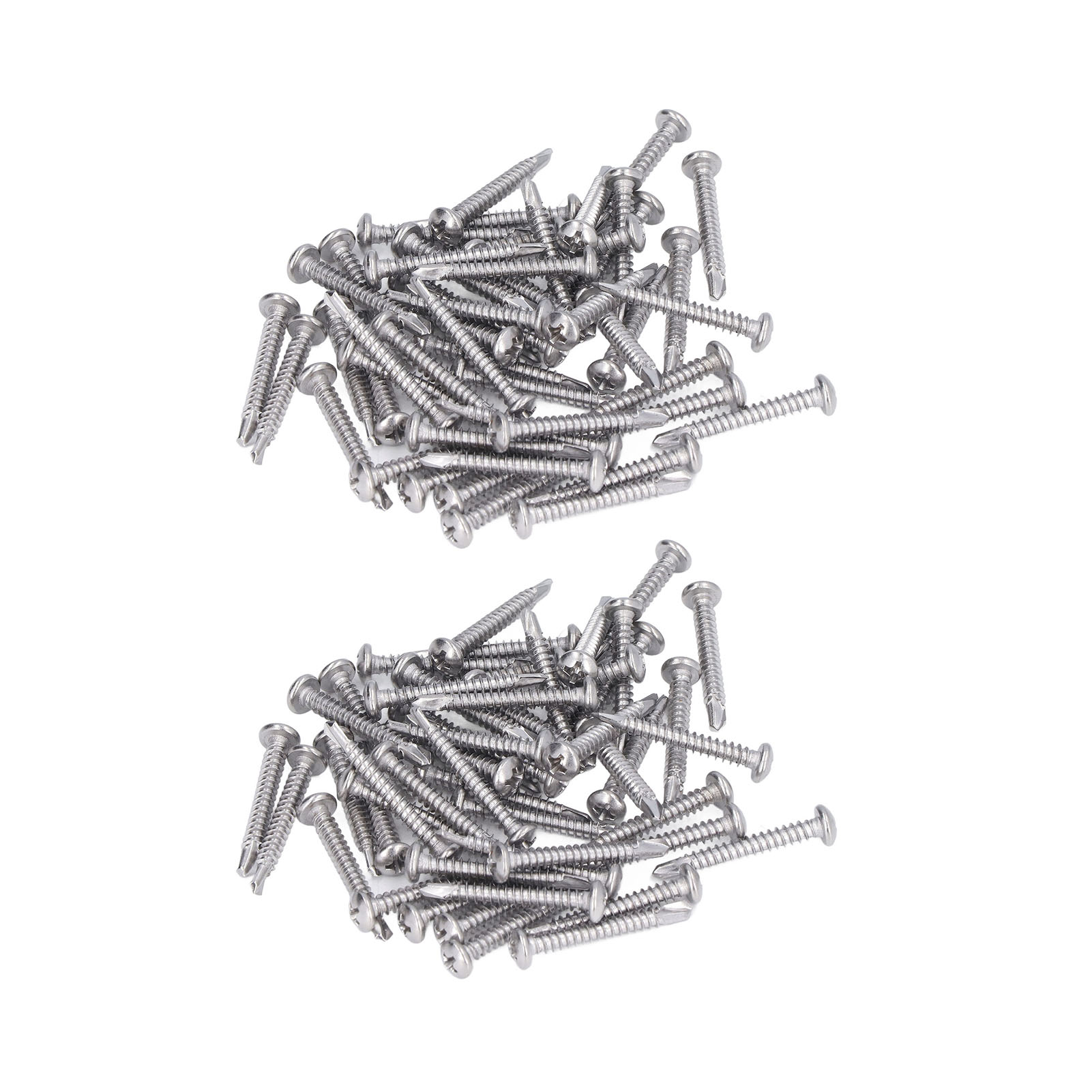 M4,2 X 32 Senkkopfschrauben Aus Edelstahl, 100er-packung Selbstbohrende Kreuzschlitzschrauben, Edelstahl-befestigungsset
