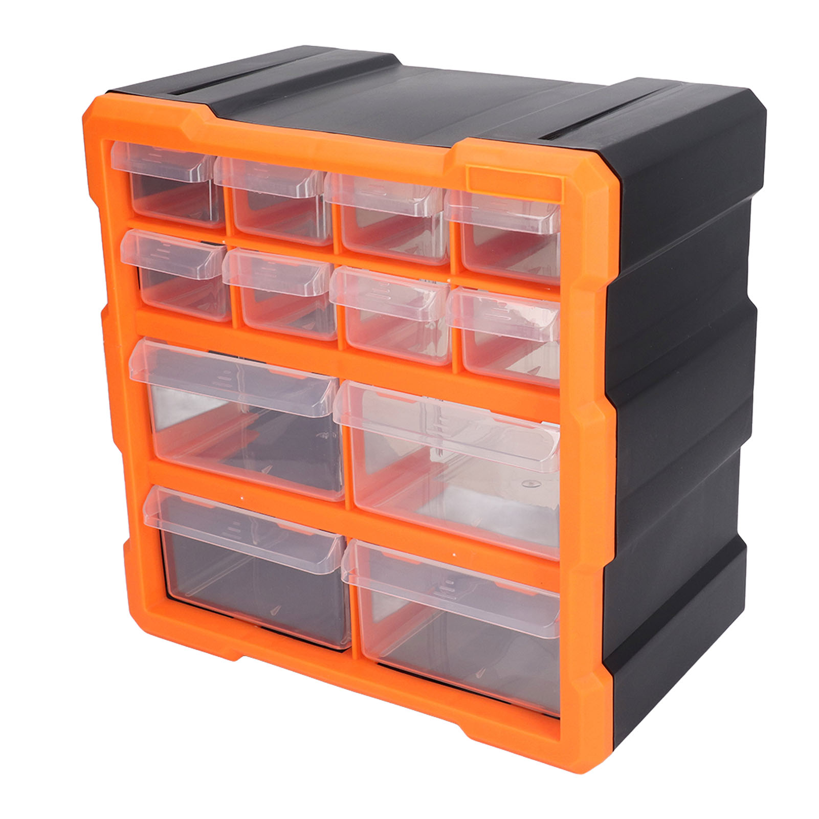 Transparente Aufbewahrungsbox Mit 12 Schubladen Für Büro, Werkstatt, Bastelbedarf Und Eisenwaren – Aufbewahrungsbox Für Schrauben Und Zubehör