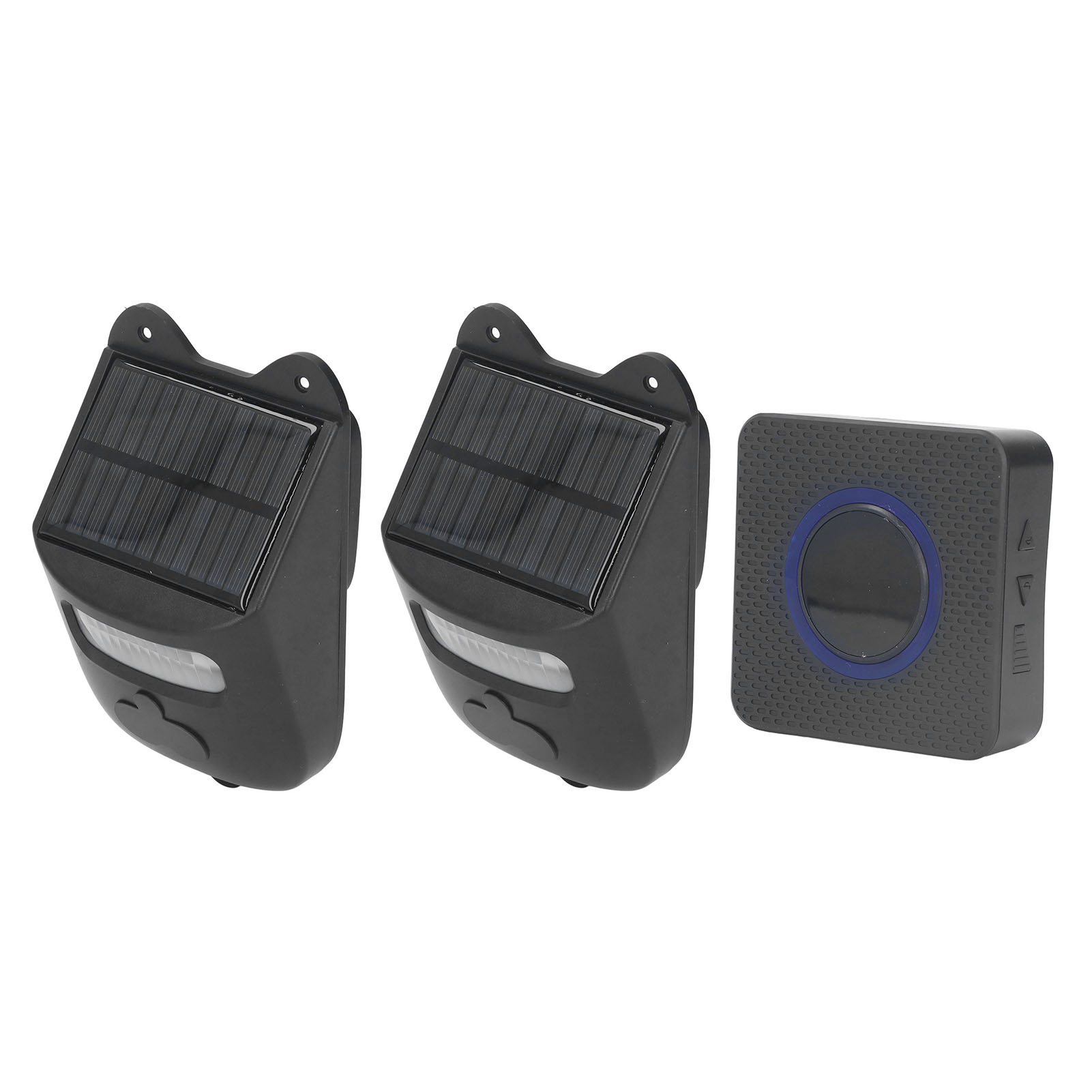 Solarbetriebener Bewegungsmelder, Infrarot-türklingel, Außenalarmsirene Mit Blinklicht, Eu-stecker 110-240 V Für Tor Und Einfahrt