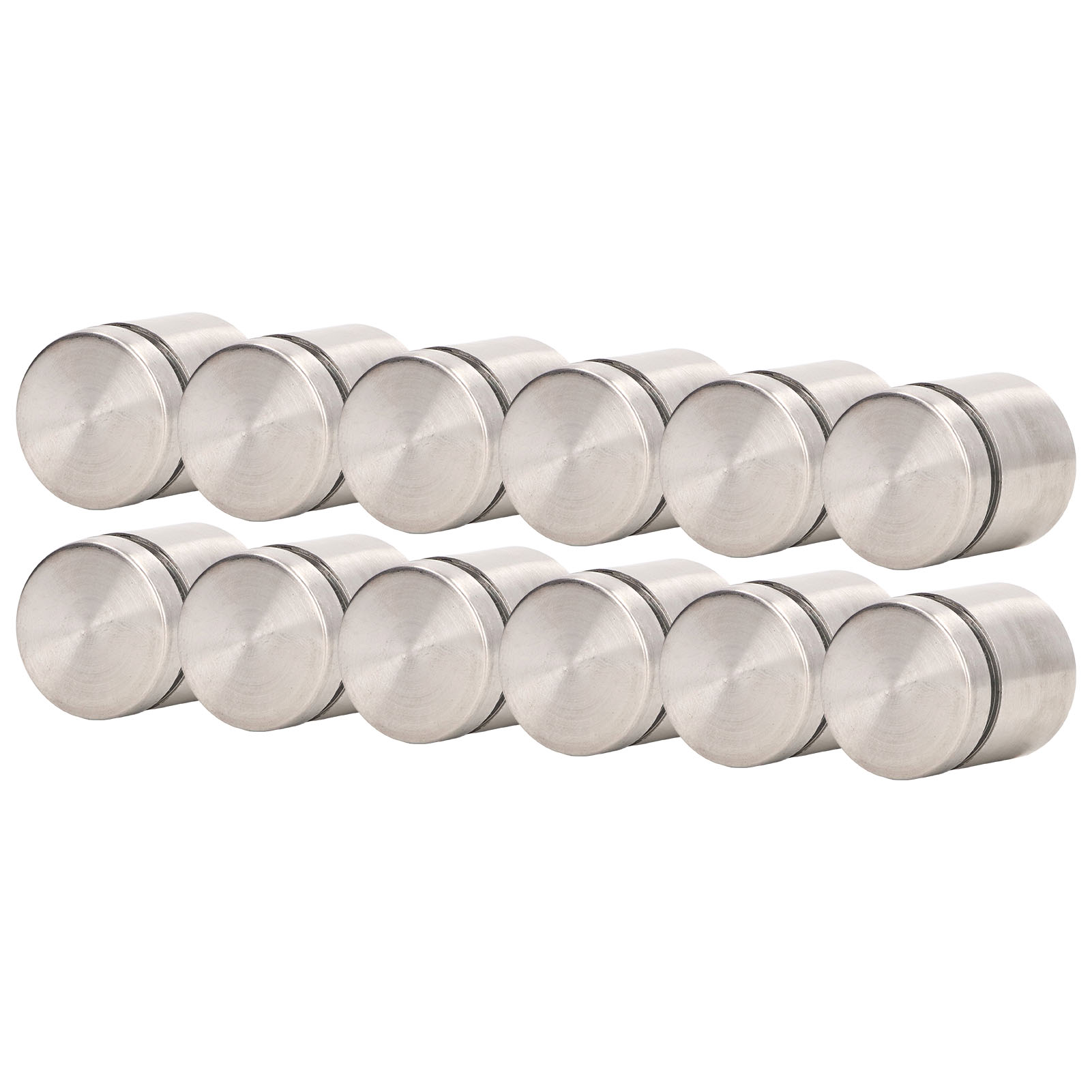 Packung Mit 12 Edelstahl-abstandsschrauben (25 X 25 Mm) Zur Wandmontage Von Werbung, Nägeln Für Bilderrahmen Und Schilder