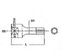 Tx Kraft-Steckschlüssel, 1/2 Tengtools 921250TX-C 128140902