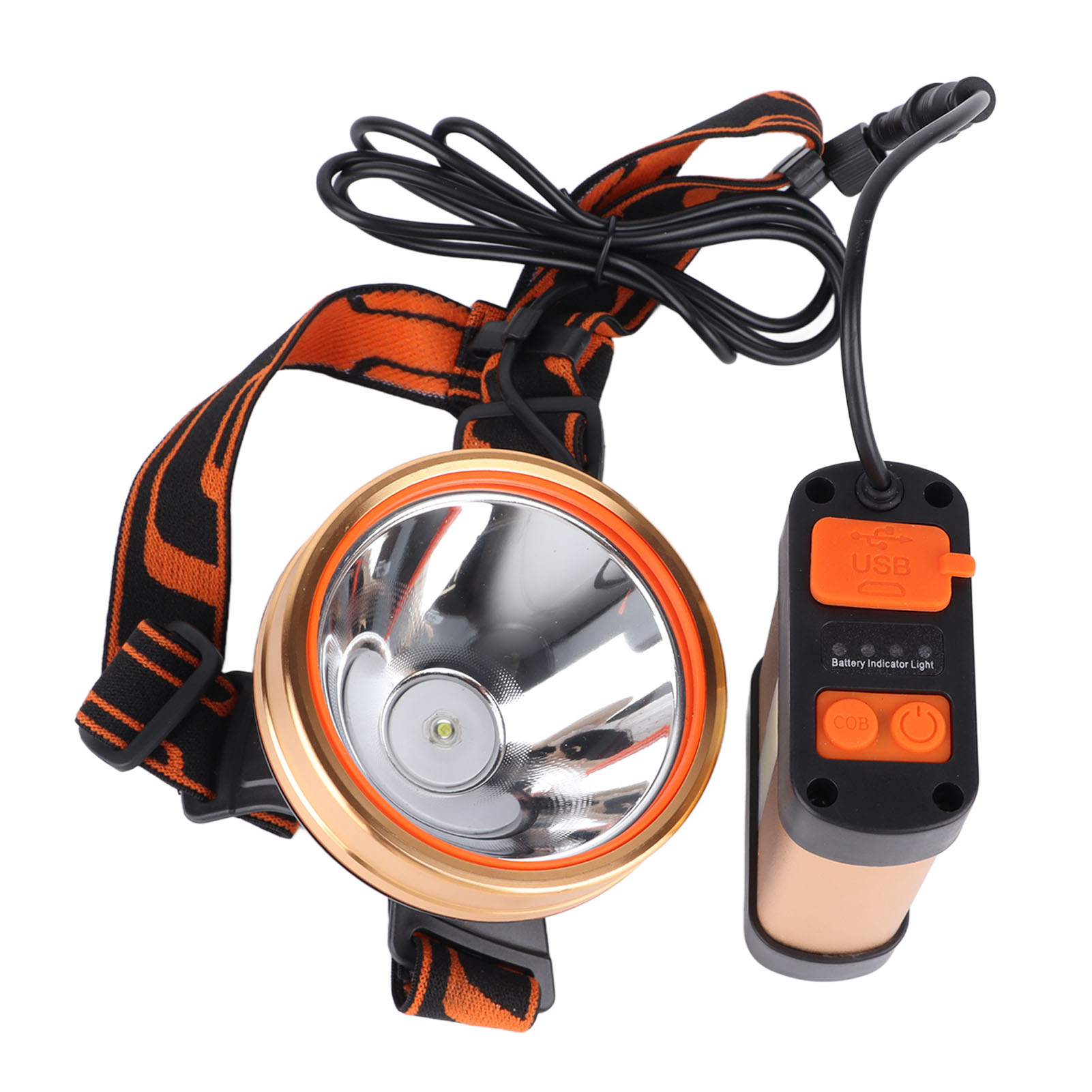Superhelle, Wiederaufladbare 1800-mah-lithium-akku-multifunktions-stirnlampe Für Outdoor-arbeiten