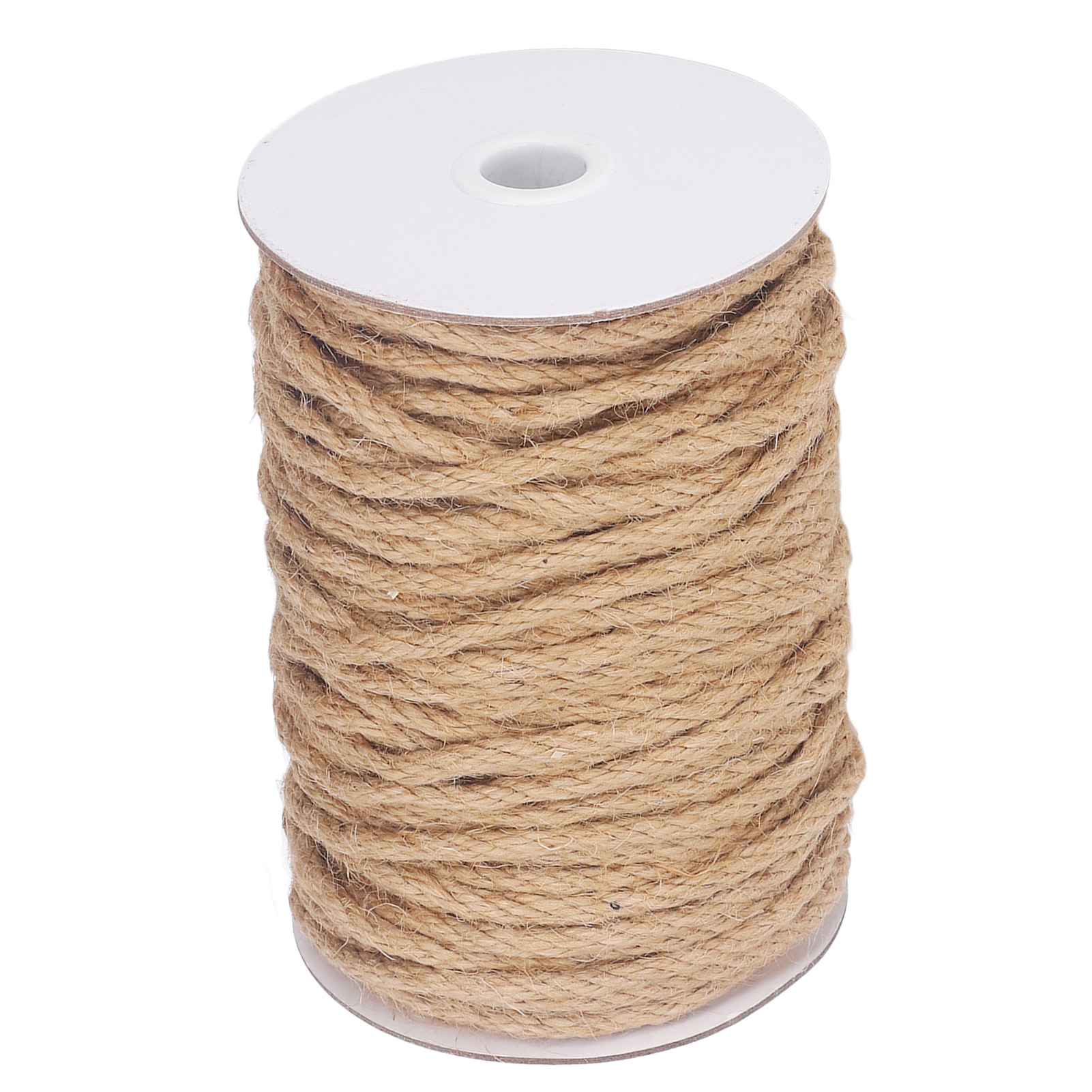 50 M Naturjute-schnur, 5 Mm Durchmesser, 4-strängig, Hanfseil Für Bastelarbeiten Und Heimdekoration
