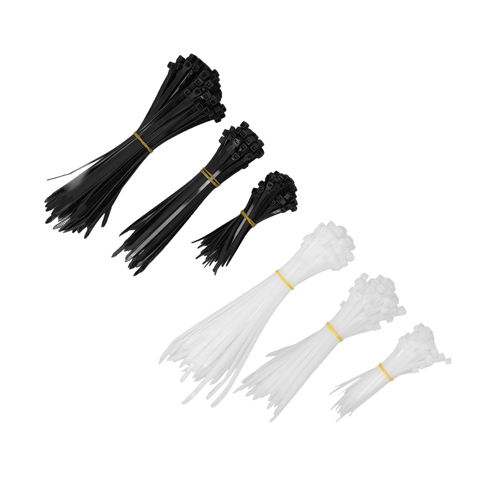 400 Selbstsichernde Kabelbinder Aus Nylon, Verschiedene Größen (4/6/8 Zoll), Für Kabel- Und Leitungsmanagement, Mehrzweck-kabelbinderwerkzeug