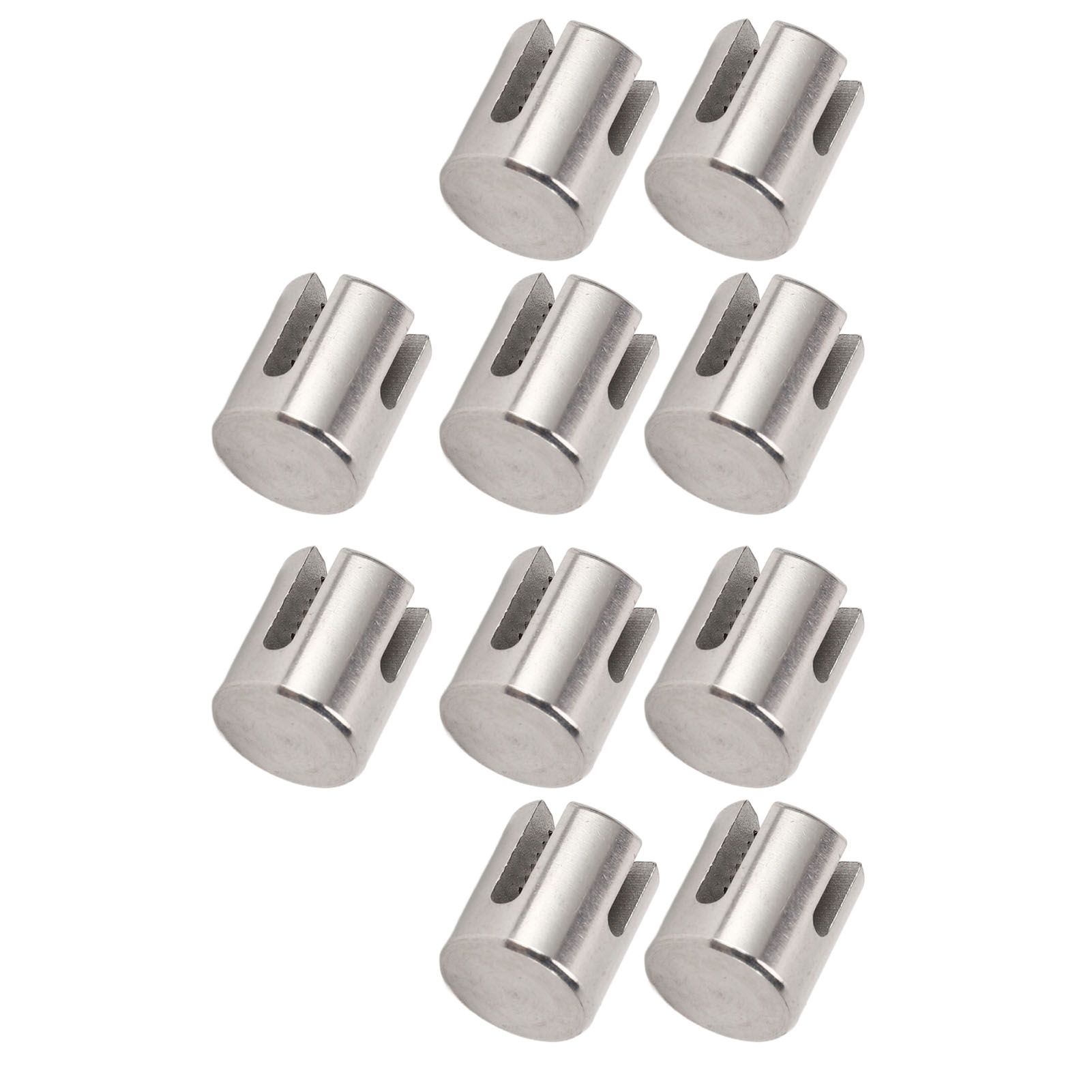 Packung Mit 10 Edelstahl-316-kreuzkabelklemmen, Geländerkabelklemmen, 3-mm-wandbefestigungszubehör