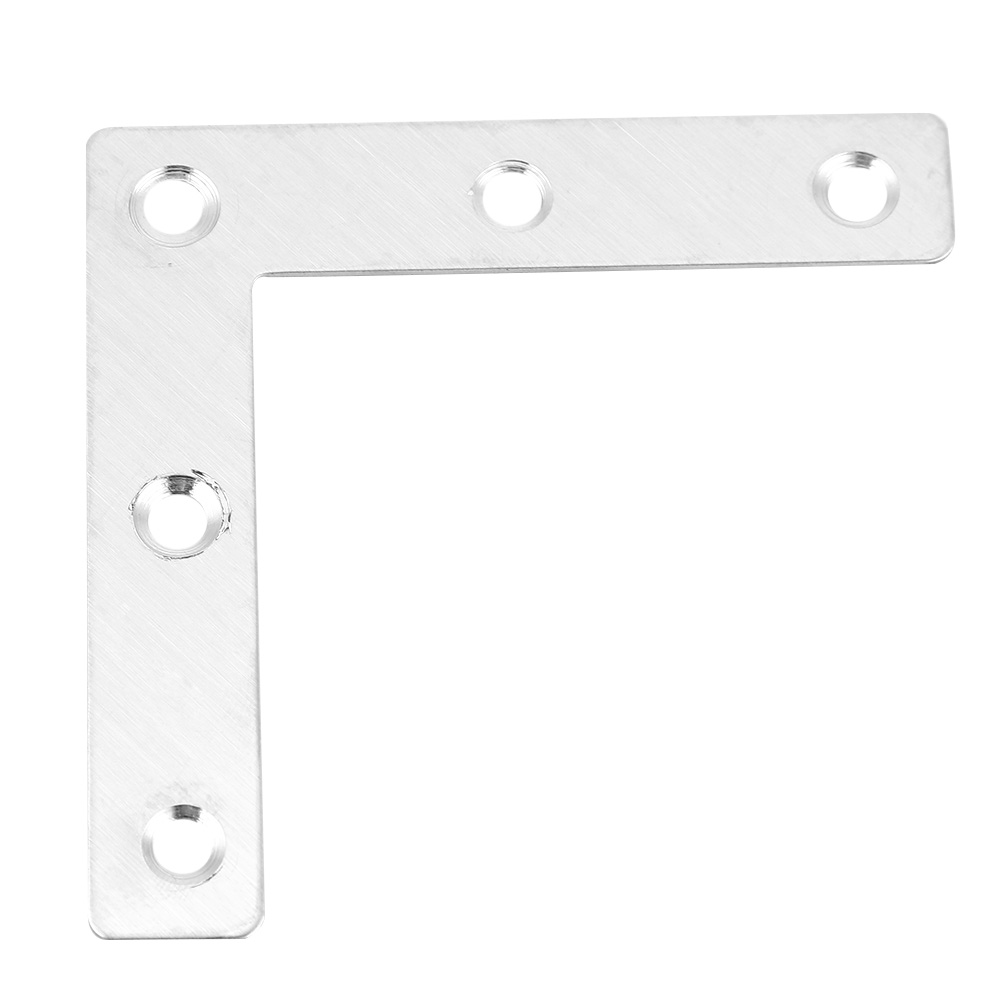 L-förmige Befestigungswinkel Aus Edelstahl, 50er-packung, Möbelverbinder, Rechtwinklig, 80 Mm