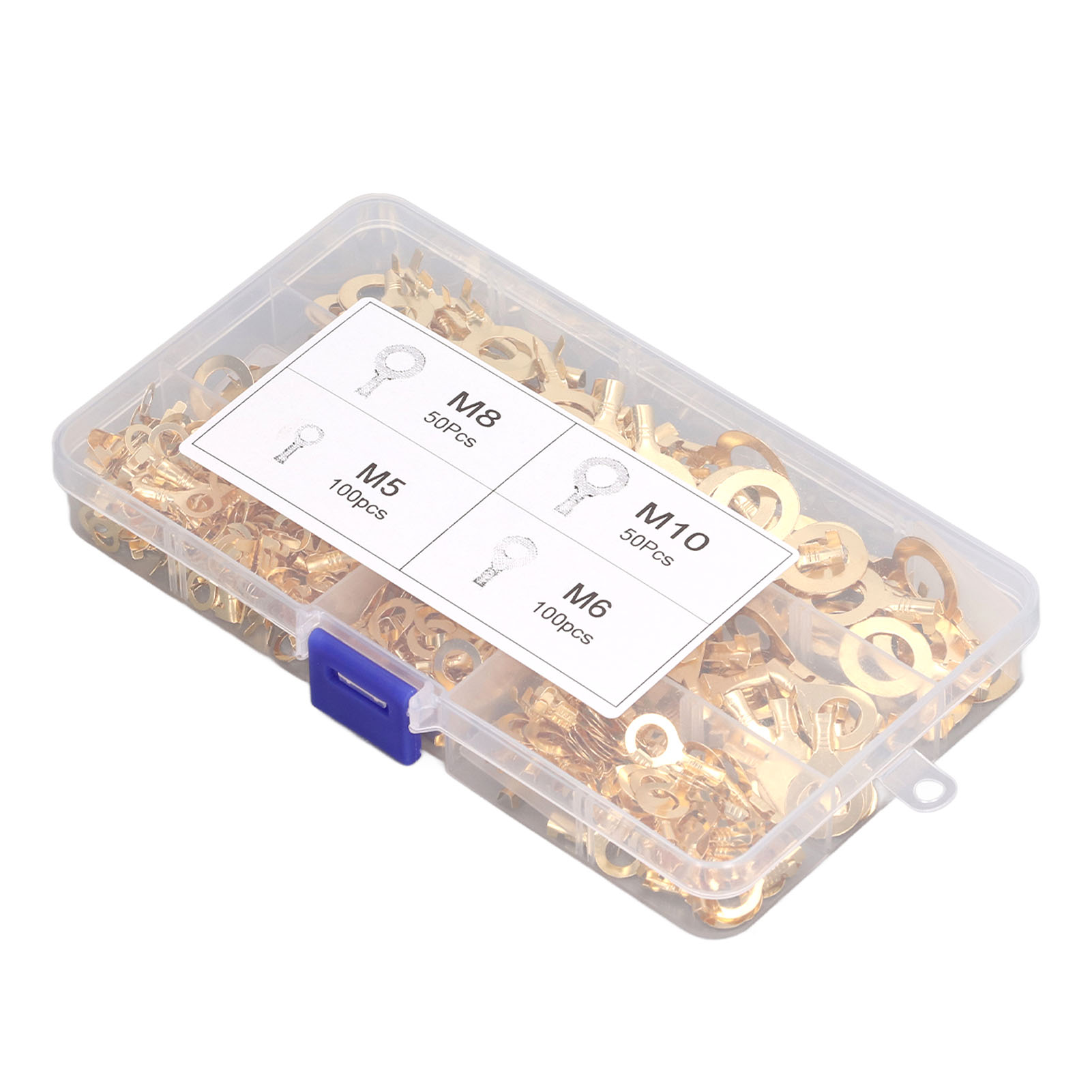Packung Mit 300 Messing-ringkabelschuhen M5, M6, M8, M10, Kabelverbinder-set Für Geräteanschlüsse