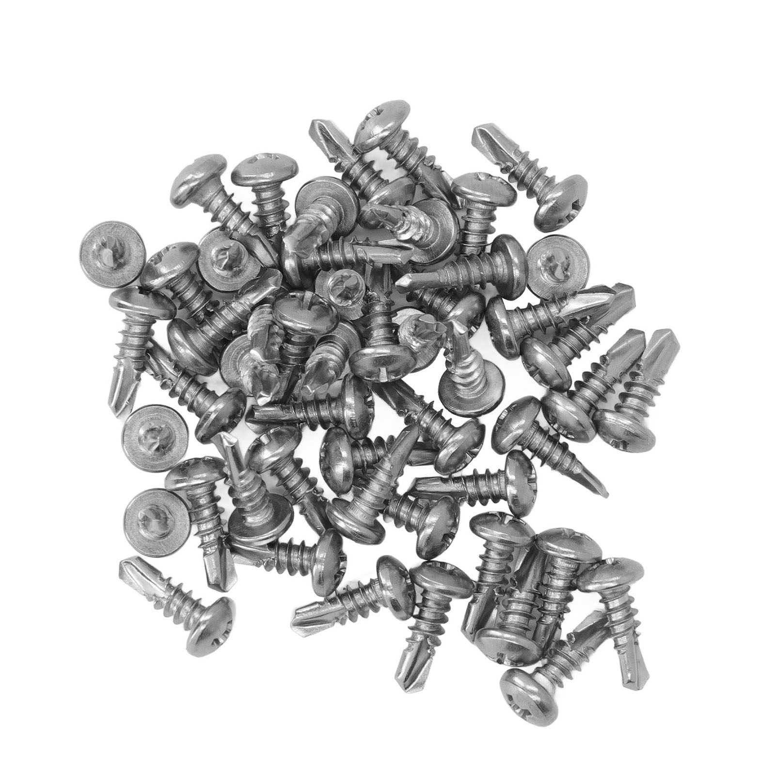 M4,2 X 13 Mm Edelstahlschrauben 410, 200er-packung, Senkkopf, Selbstbohrend, Edelstahl