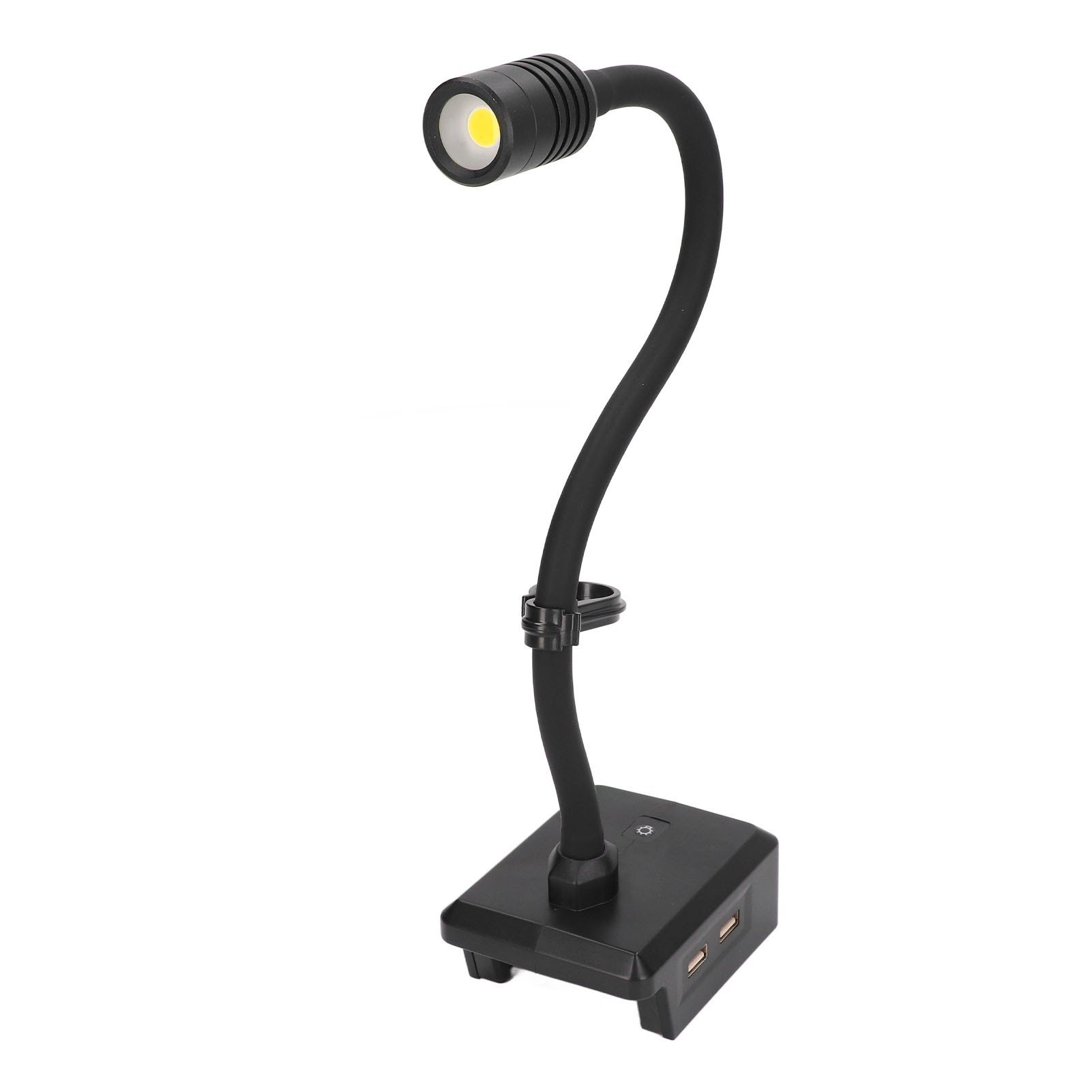 Led-arbeitsleuchte Mit Schwanenhals, Kabellos Wiederaufladbar, 2 Usb-anschlüsse, 3 Einstellbare Helligkeitsstufen, Mit Haken.