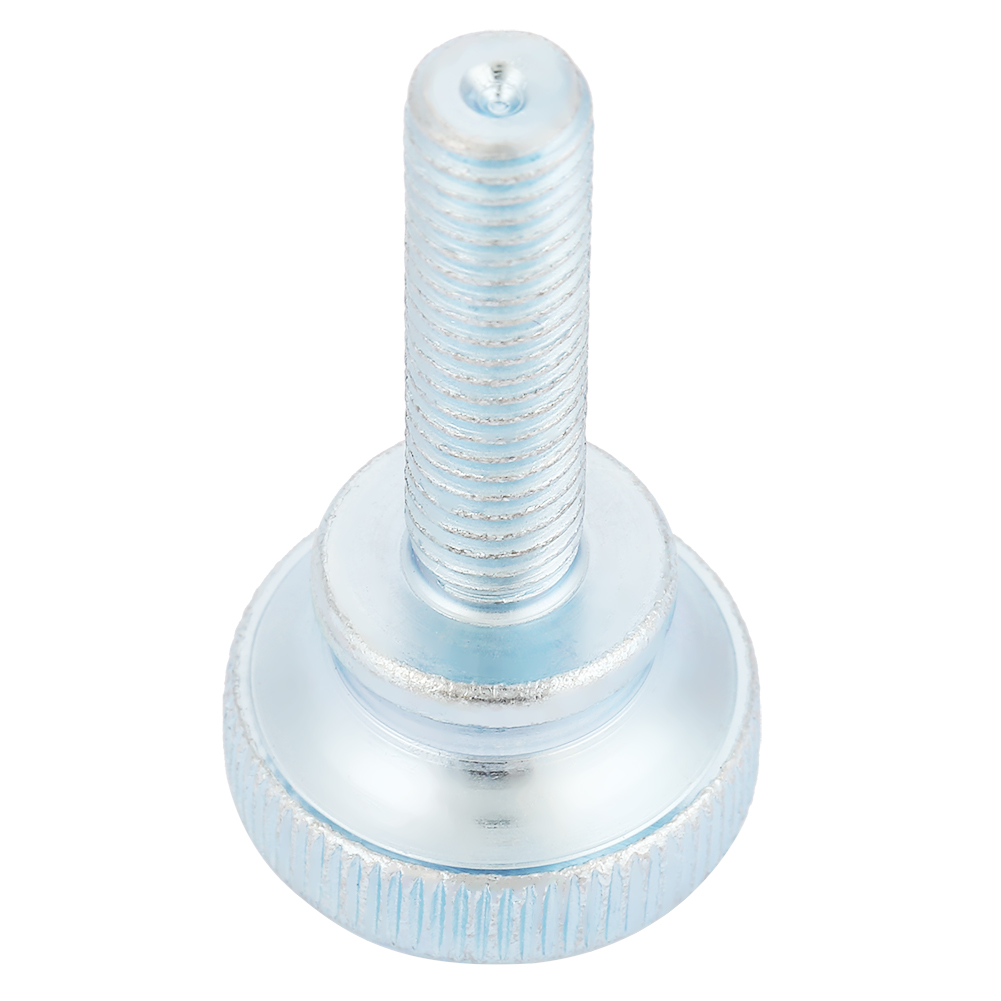 M8 X 25 Mm Rändelschraube, Flacher Rändelkopf, 10er-packung, Verzinkter Kohlenstoffstahl