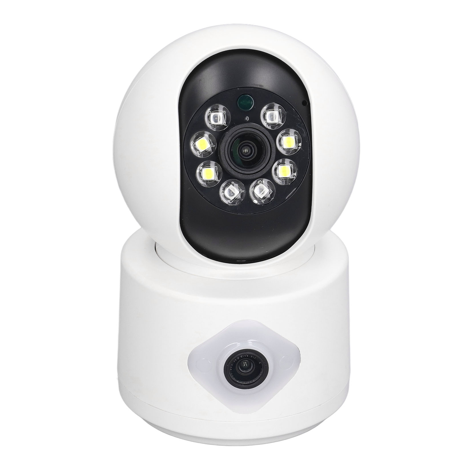 2-megapixel-wlan-überwachungskamera Mit Dual-objektiv, Nachtsicht, Bewegungserkennung Und Fernbedienung – Drahtlose Kamera