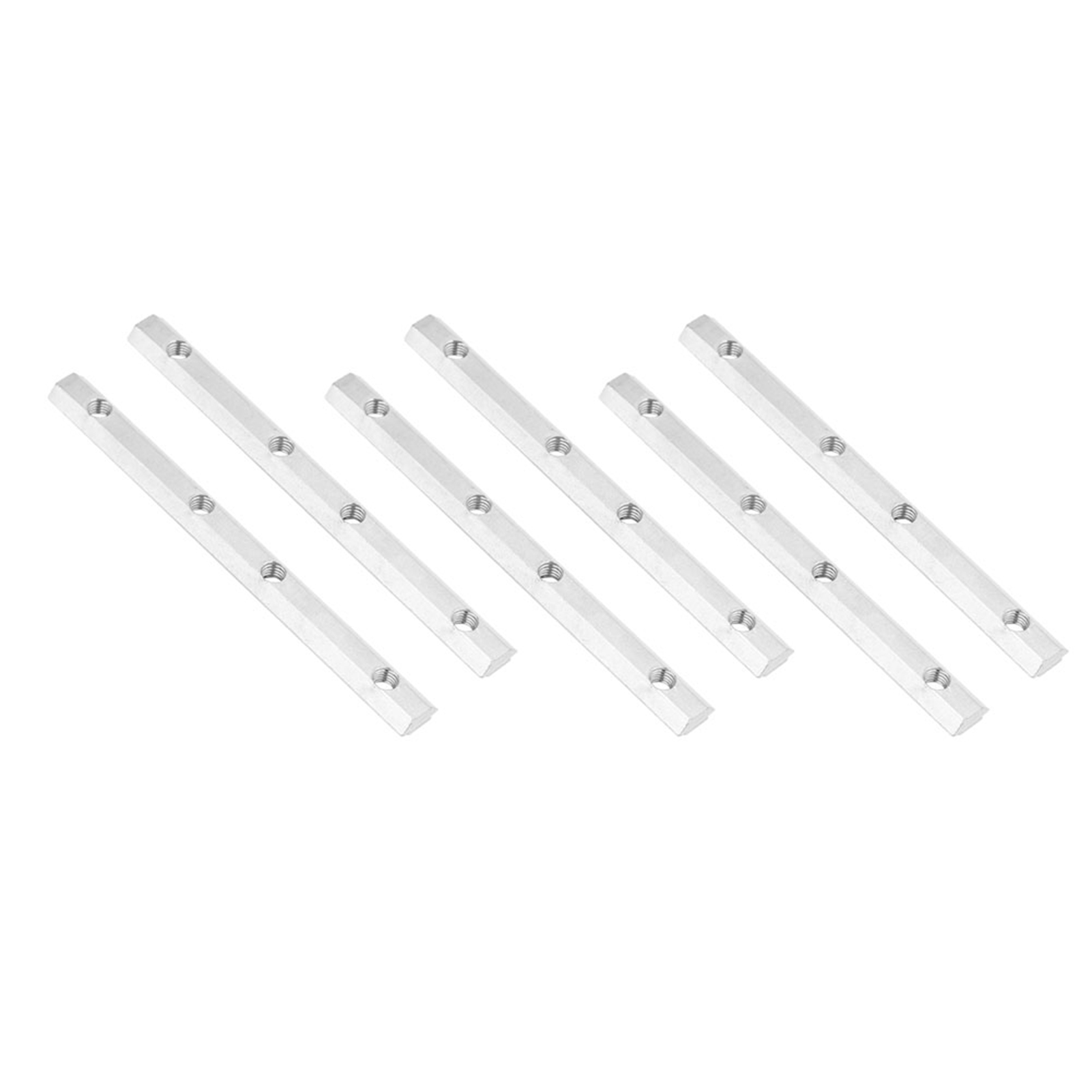 Aluminiumprofil-geradverbinder, Innenliegend, Kohlenstoffstahl, Eu-standard (2020 M5, 6er-pack)