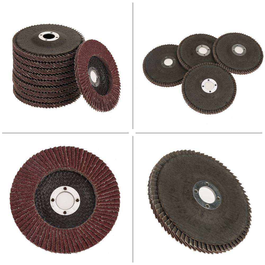 Fächerscheibe 100x6x16 Mm, 10er-packung Schleifscheiben, Körnung 60 Zum Schleifen Und Polieren