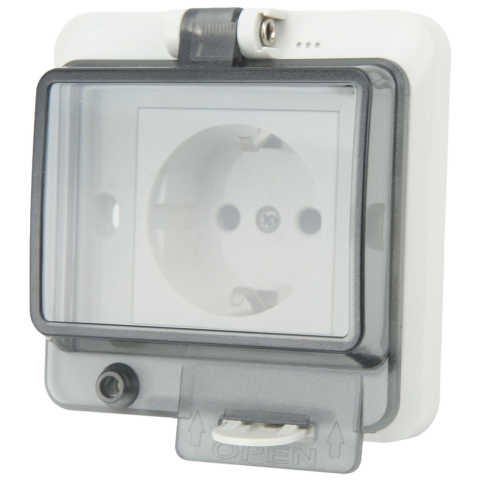 Ip66-konforme, Wasserdichte Eu-wandsteckdose, Schraubversenkadapter, Pc-gehäuse, 250 V, 16 A