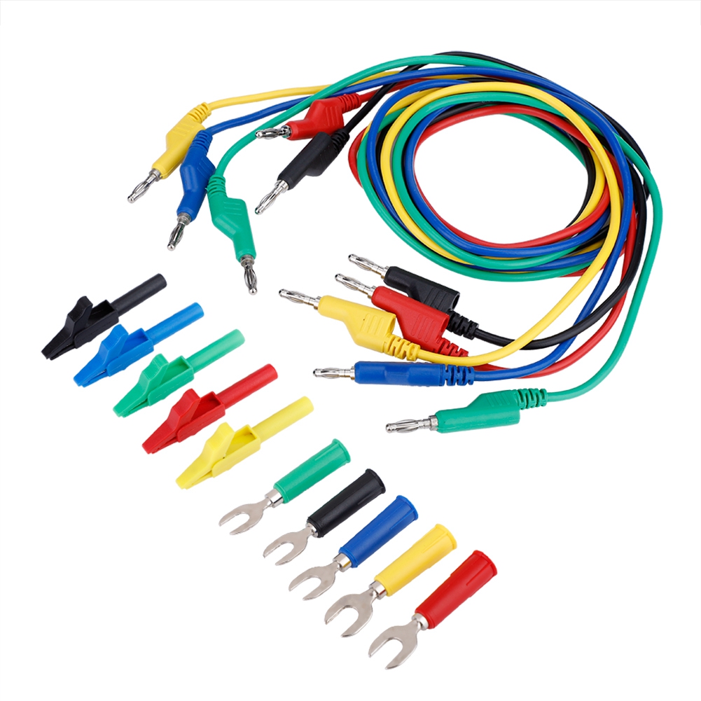 4-mm-bananenstecker-messleitungsset Für Multimeter, Krokodilklemmen Und U-sonden (p1036a)