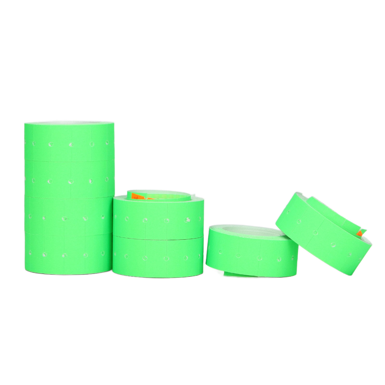 Preisschilder, 15.000 Stück, 3 Rollen, 21 X 12 Mm Etikettierpistole, Fluoreszierend Grün, Kompatibel Mit M5500 Mx5500