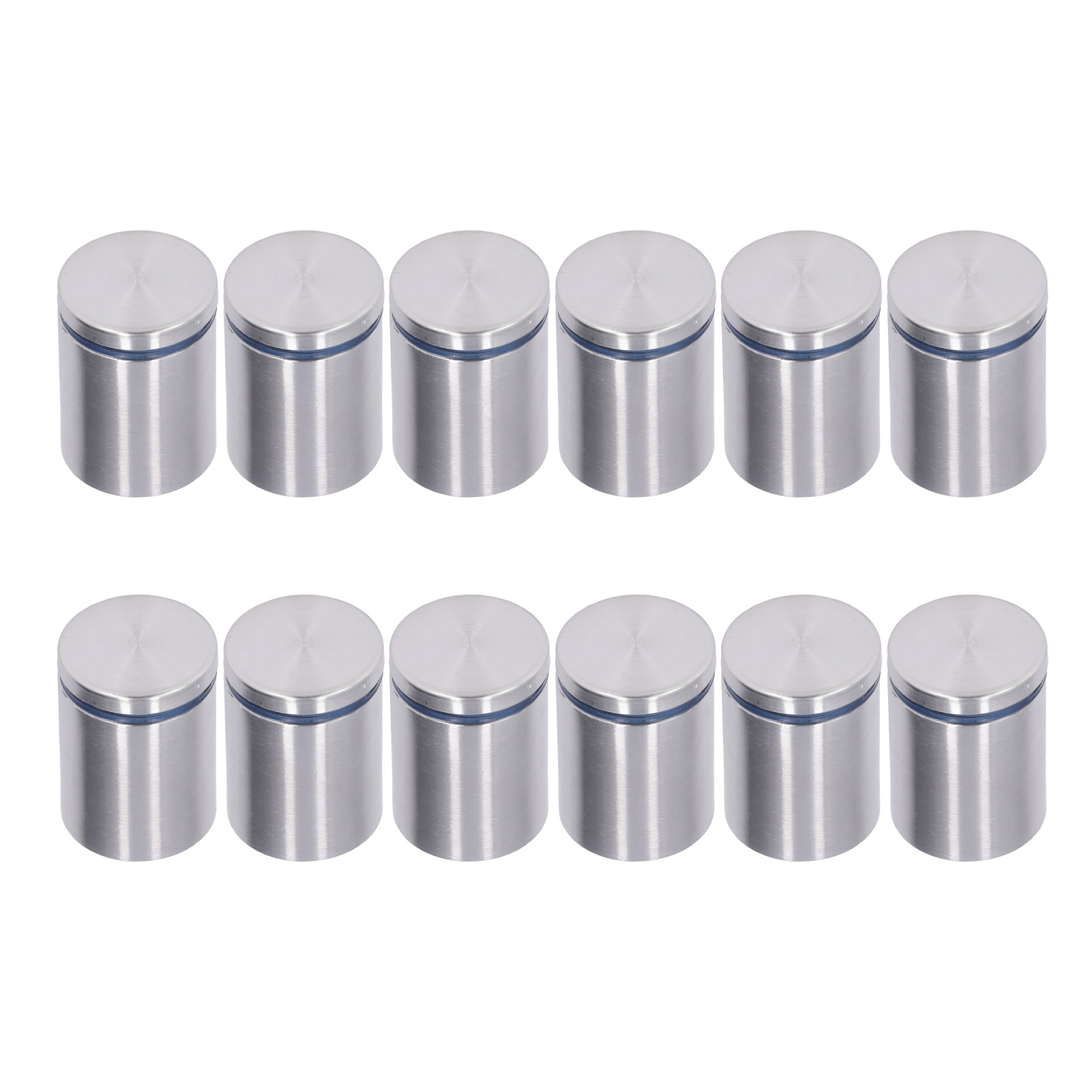 Set Mit 12 Edelstahl-abstandsschrauben Zur Befestigung Von Wandschildern 38x50mm, Ideal Für Supermärkte Und Schlafzimmer