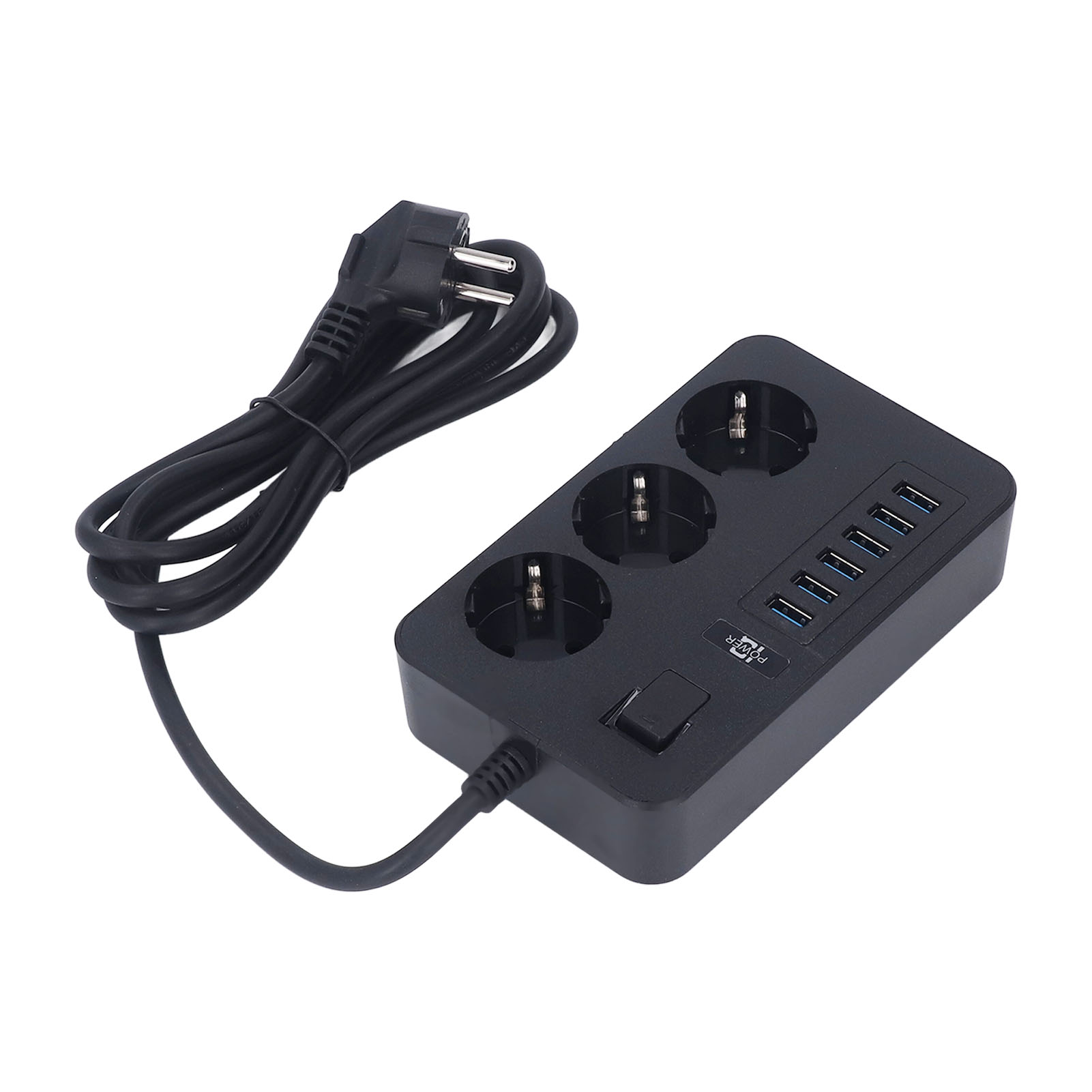 Multifunktionale Usb-steckdosenleiste Mit Feuerfestem Smart-stecker, Eu-stecker 110–250 V, Für Haus Und Garage