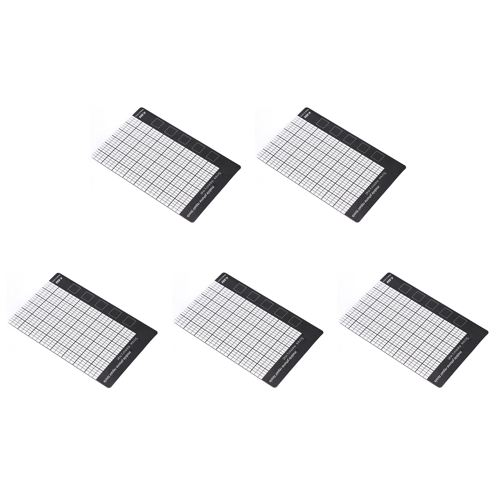 Set Mit 5 Wiederverwendbaren Magnetischen Reparaturmatten, Markierungsraster Für Schrauben Und Muttern