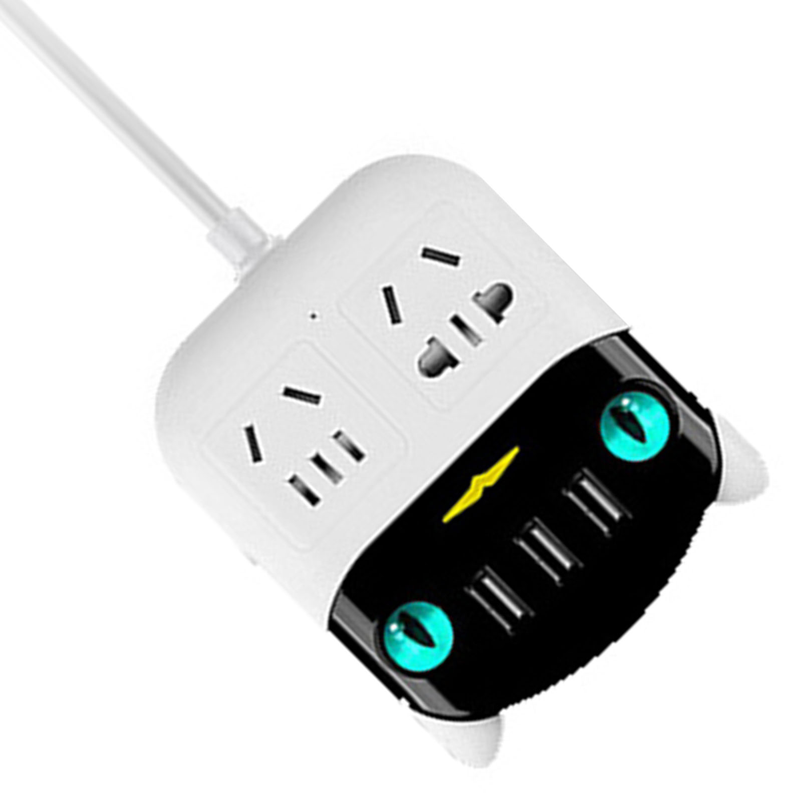 Multifunktionale Steckdosenleiste Mit Usb-anschlüssen, Feuerfestem Abs-stecker Für Zuhause Und Büro, 220-v-stecker (china-stecker)