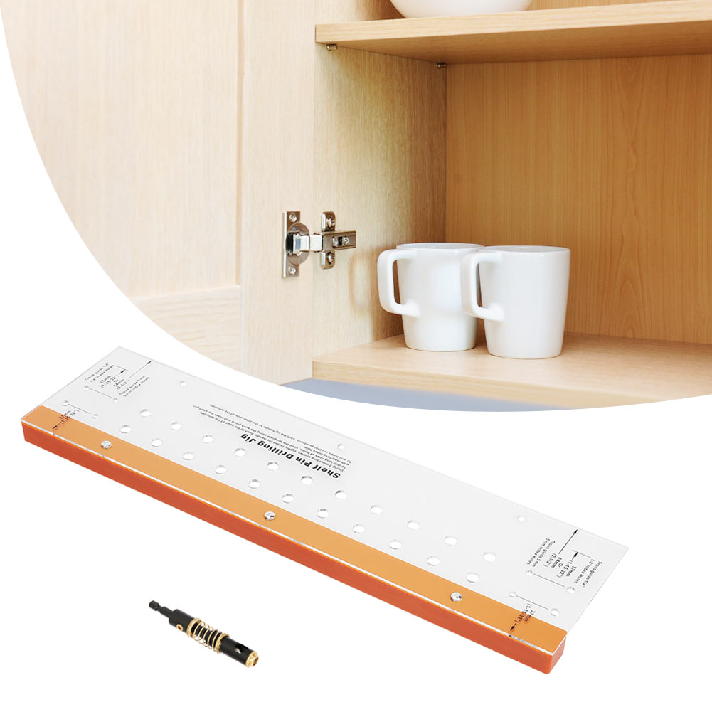 Holzbohrer, Bohrschablone, Regalhalterung, Selbstzentrierend, Bohrerset, Positionierwerkzeug
